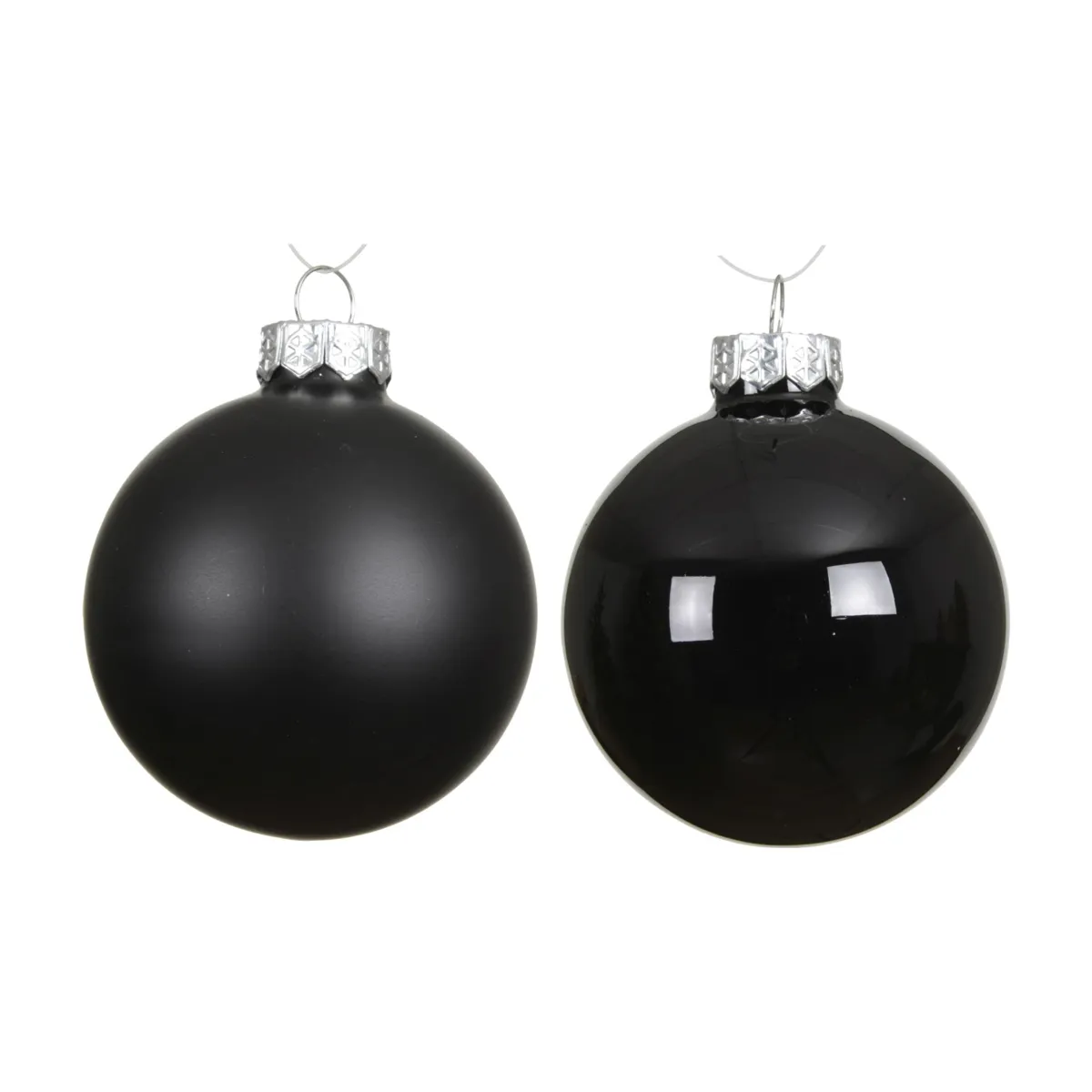 Set di 4 palline di natale in vetro (D100 mm) Boreale Nero