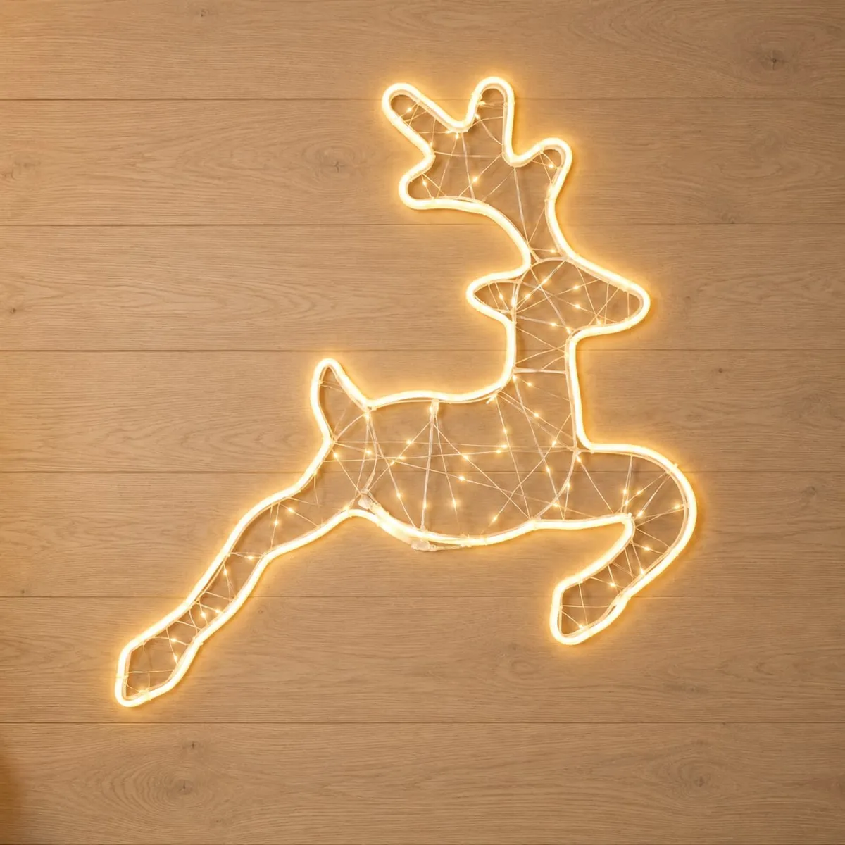 Renna luminosa da appendere 370 LED (H58 cm) Golden Light Bianco caldo