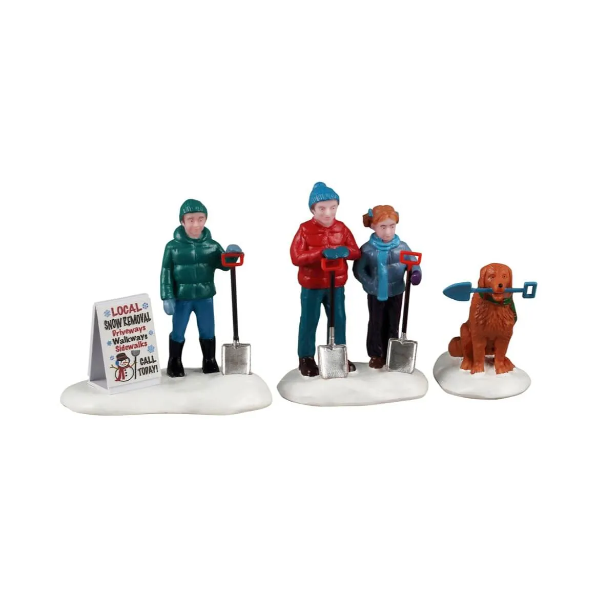 Personaggi Lemax Spalatura della Neve nel Quartiere