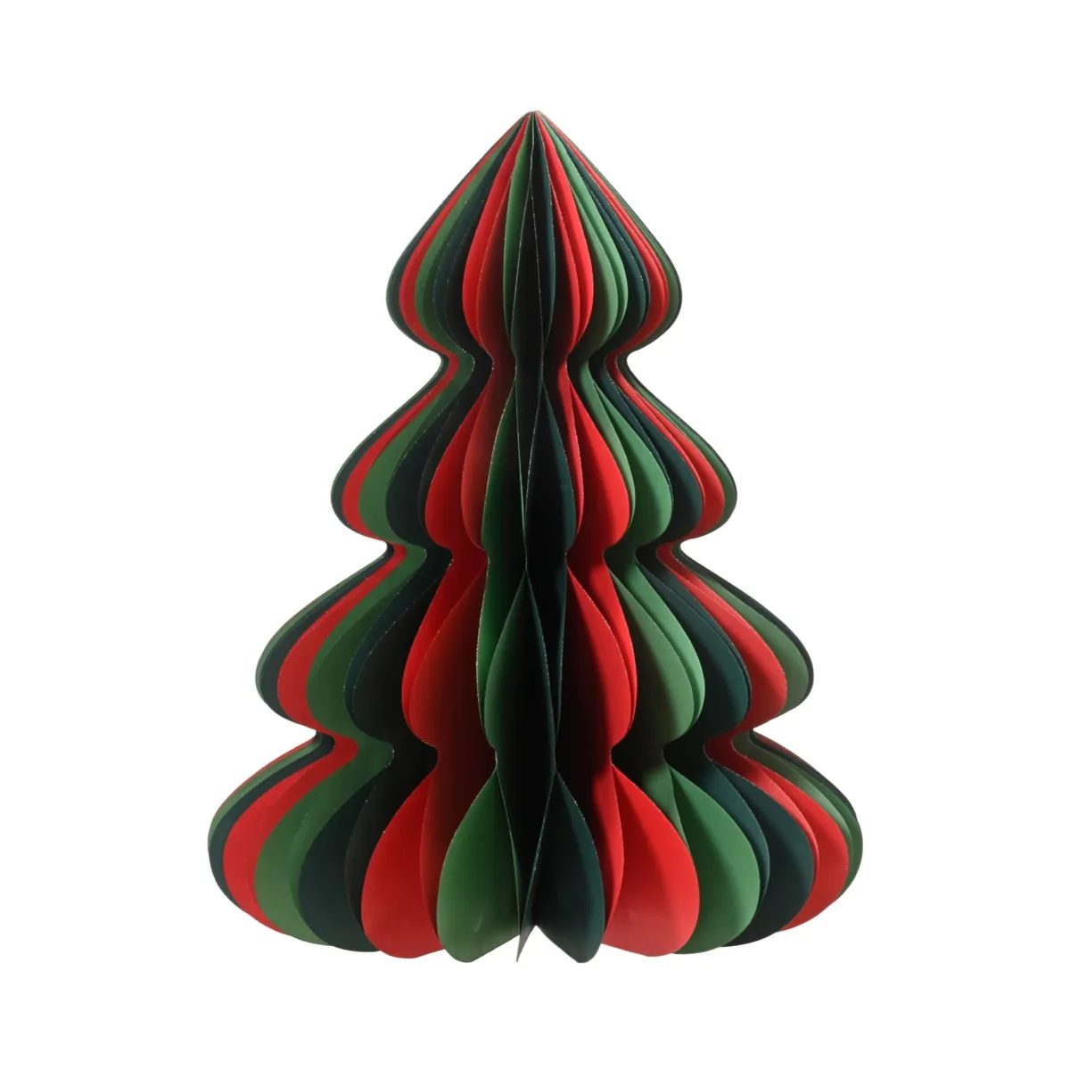 Albero di carta da tavolo (H90 cm) Chiusura Magnetica Verde e rosso