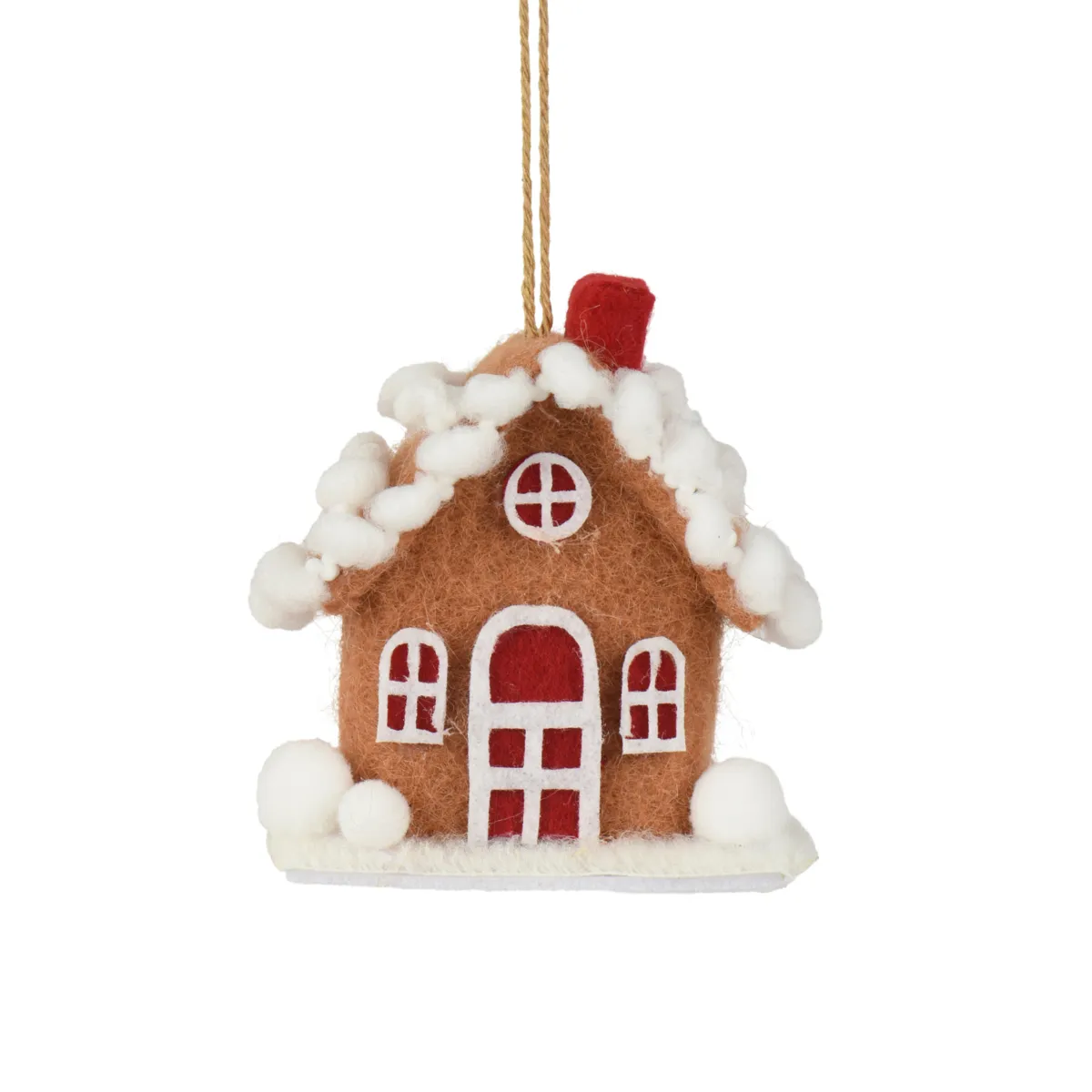 Sospensione natalizia in lana (H8 cm) Casa cocooning Marrone
