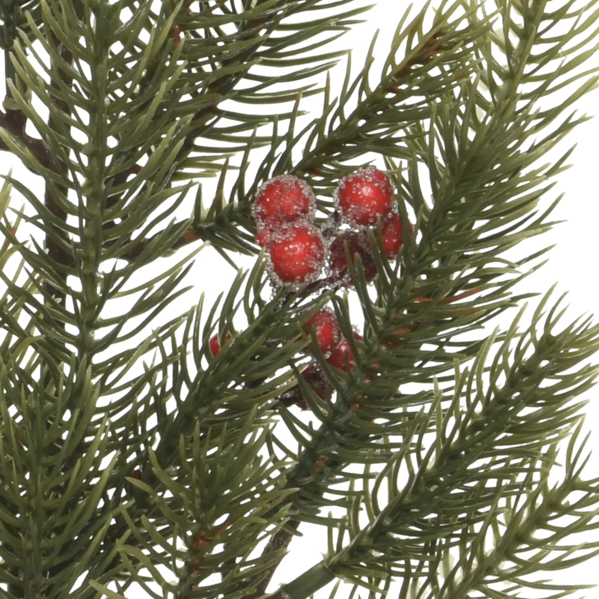 Ramo di abete (H64 cm) Saint-Moritz Abete Verde e bacche rosse
