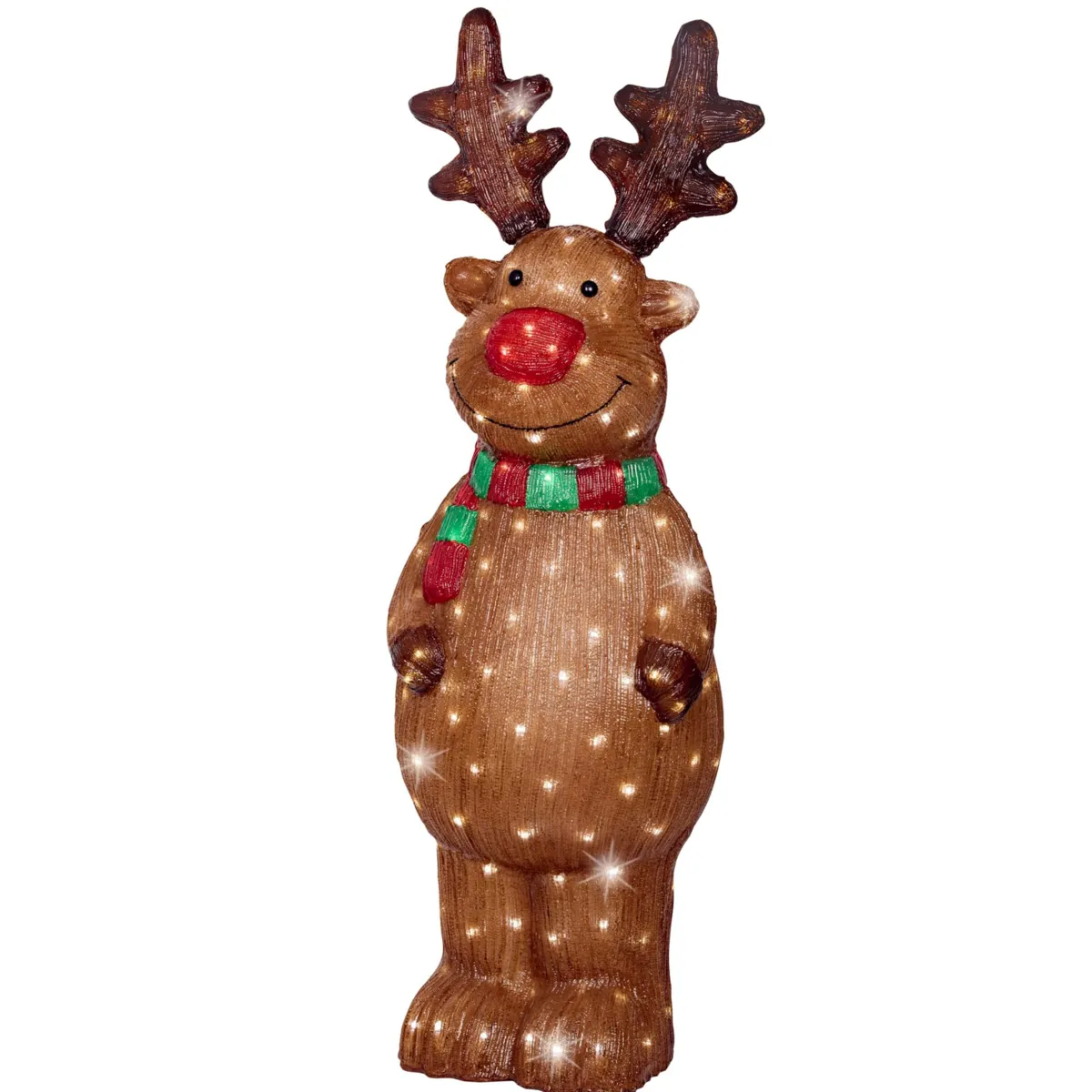 Renna luminosa 180 LED (H115 cm) Bunny in piedi Bianco freddo