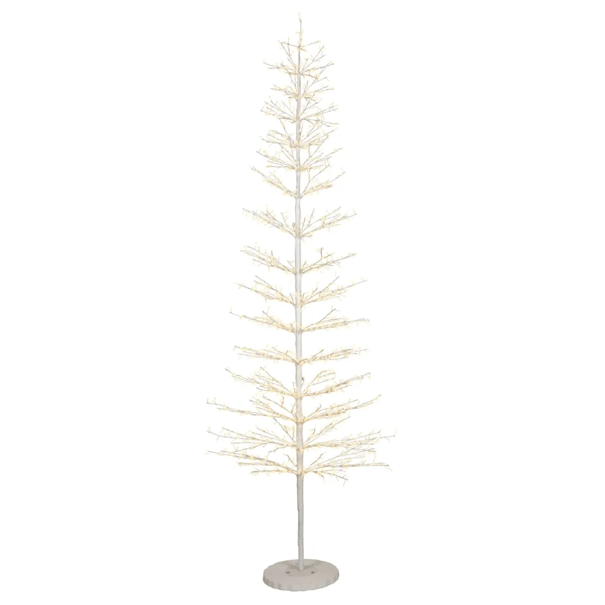 Albero luminoso 2048 LED (H270 cm) Atlas Bianco e bianco caldo