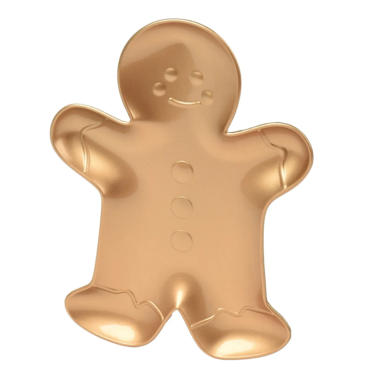 Piatto decorativo (27 x 20 cm) Pan di zenzero Oro lucido