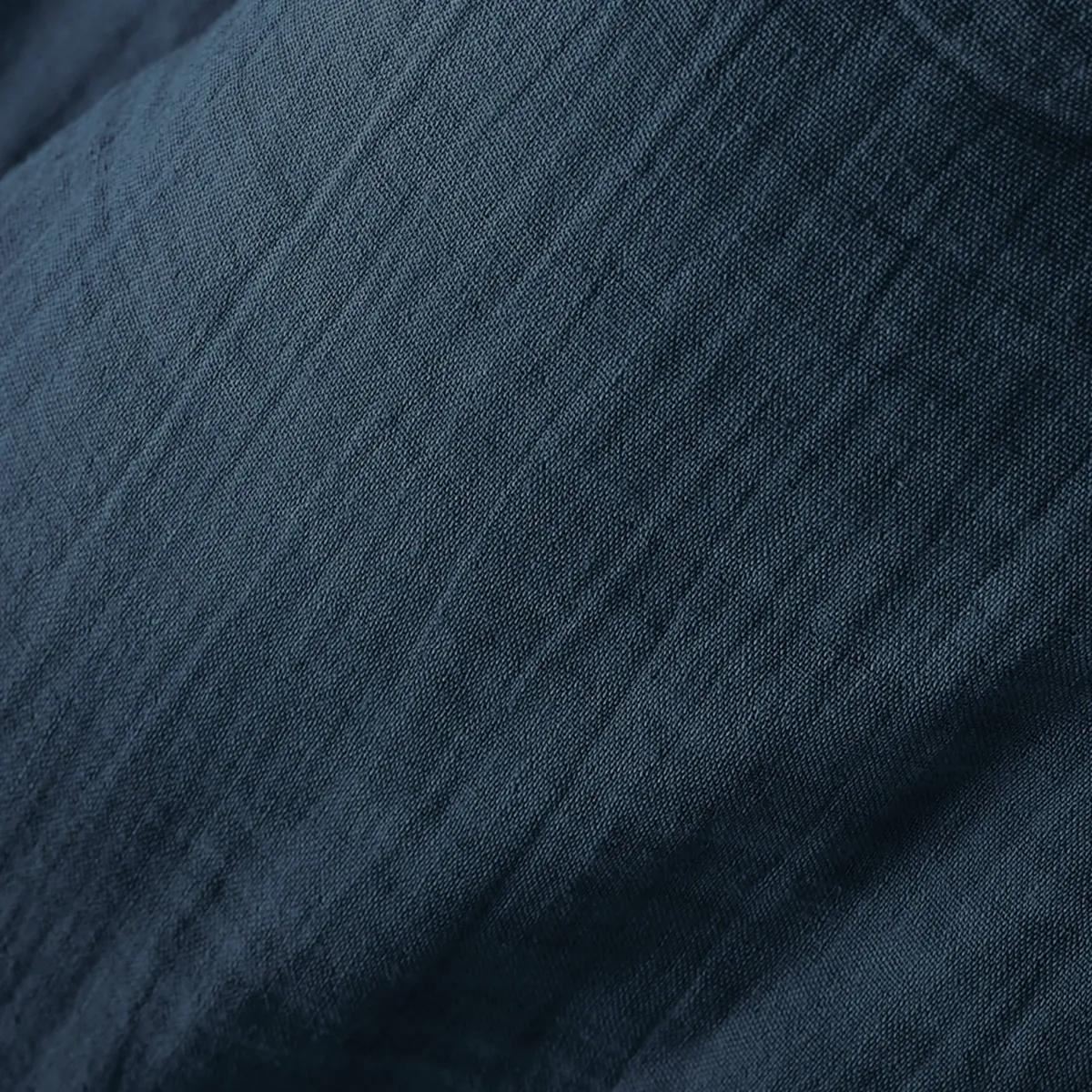 Nappe carrée gaze de coton (180 x 180 cm) Gaïa Bleu nuit