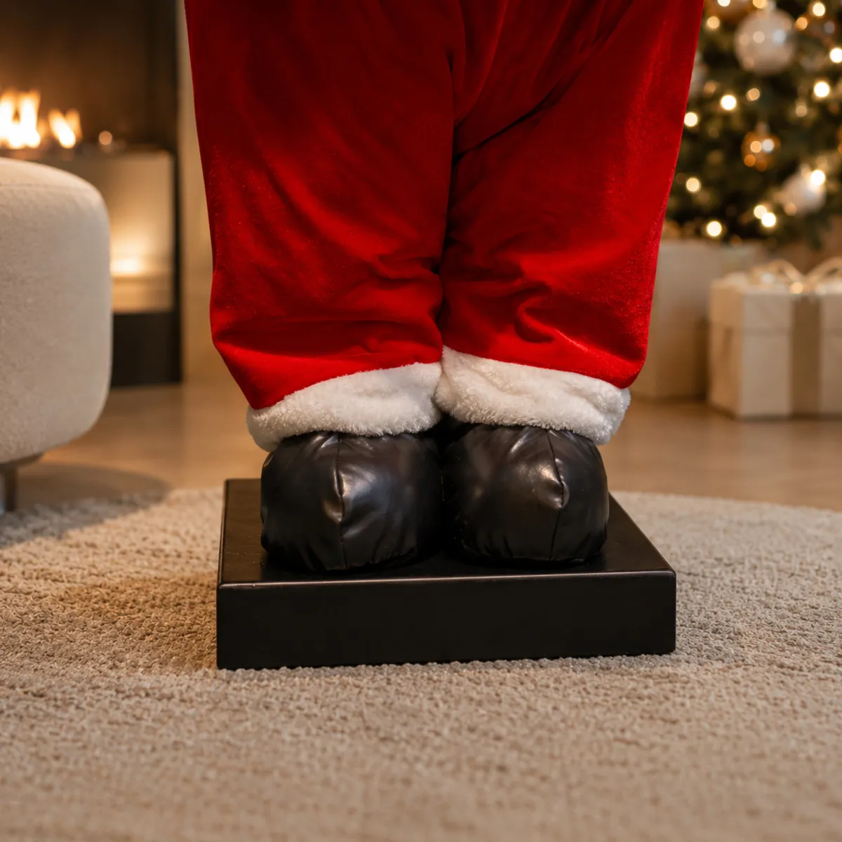 Automa musicale e luminosa (H110 cm) Orso di Natale