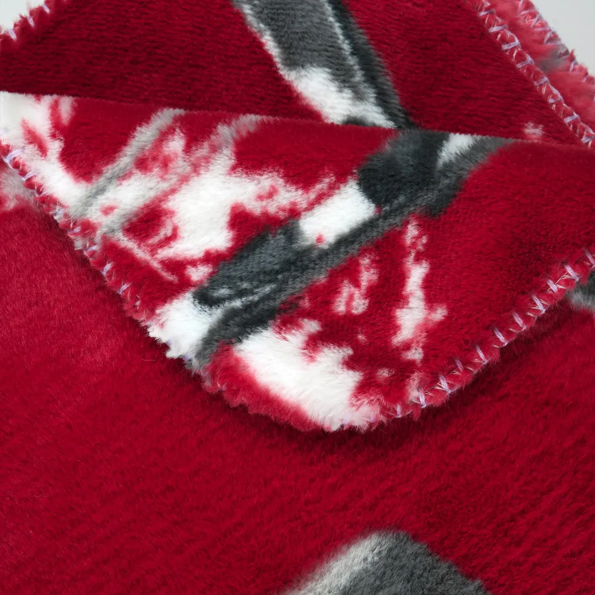 Plaid in flanella (180 x 220 cm) Villard Rosso