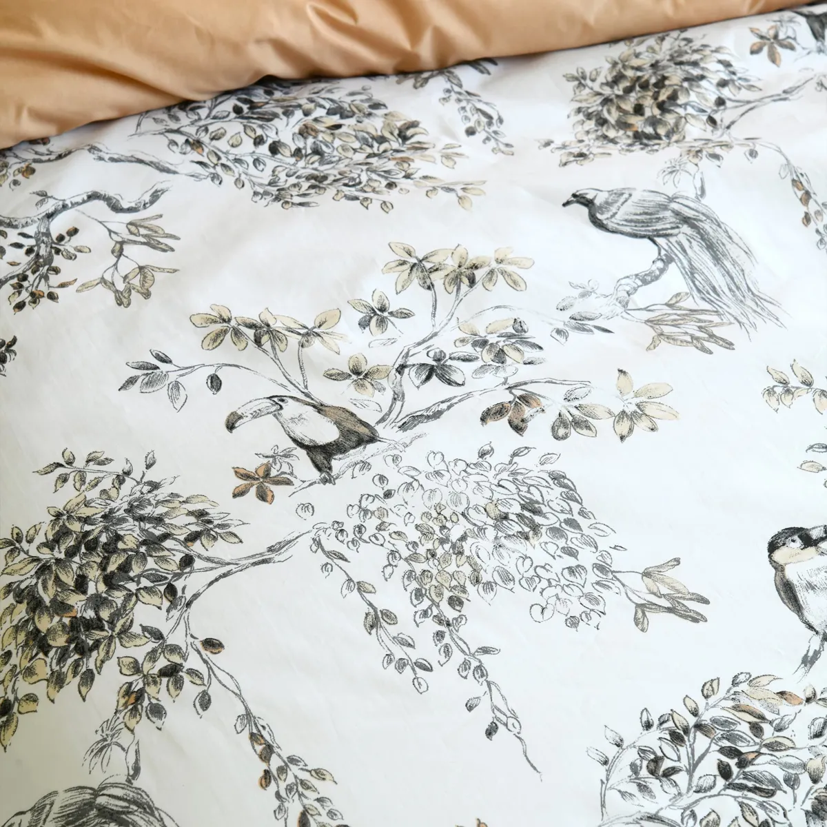 Copripiumino in percalle di cotone (260 x 240 cm) Paraguay Grigio