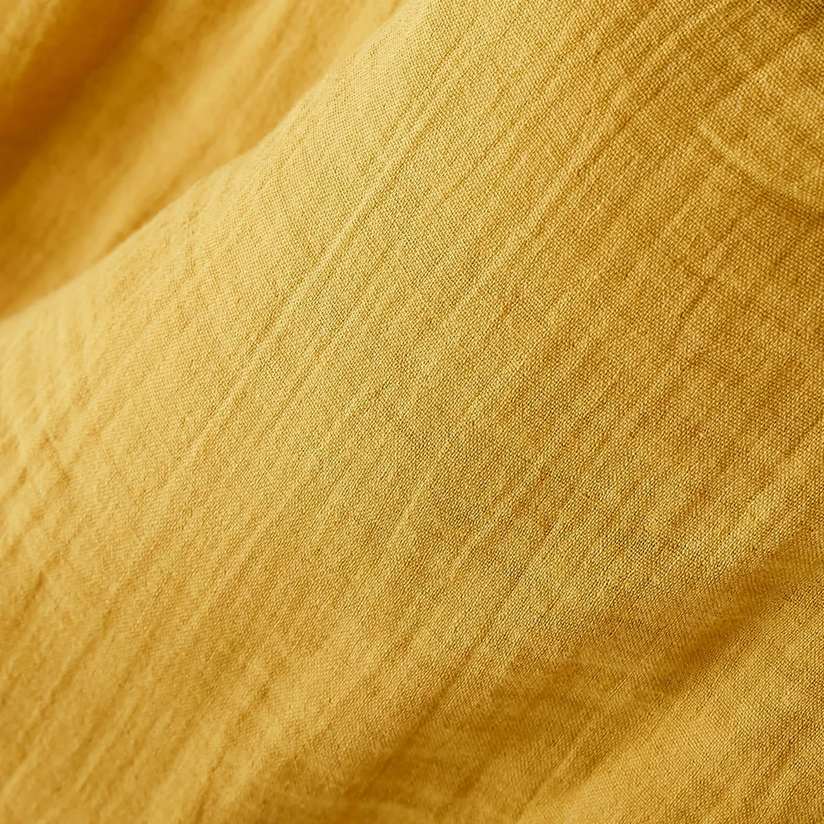 Lenzuolo sotto con angoli garza di cotone (120 x 200 cm) Gaïa Giallo zafferano
