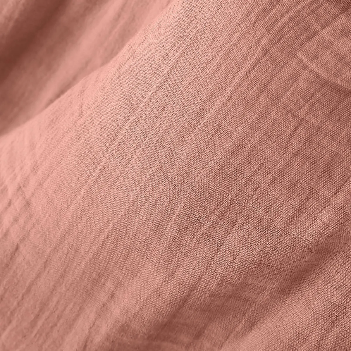 Lenzuolo sotto con angoli garza di cotone (120 x 190 cm) Gaïa Rosa pesca