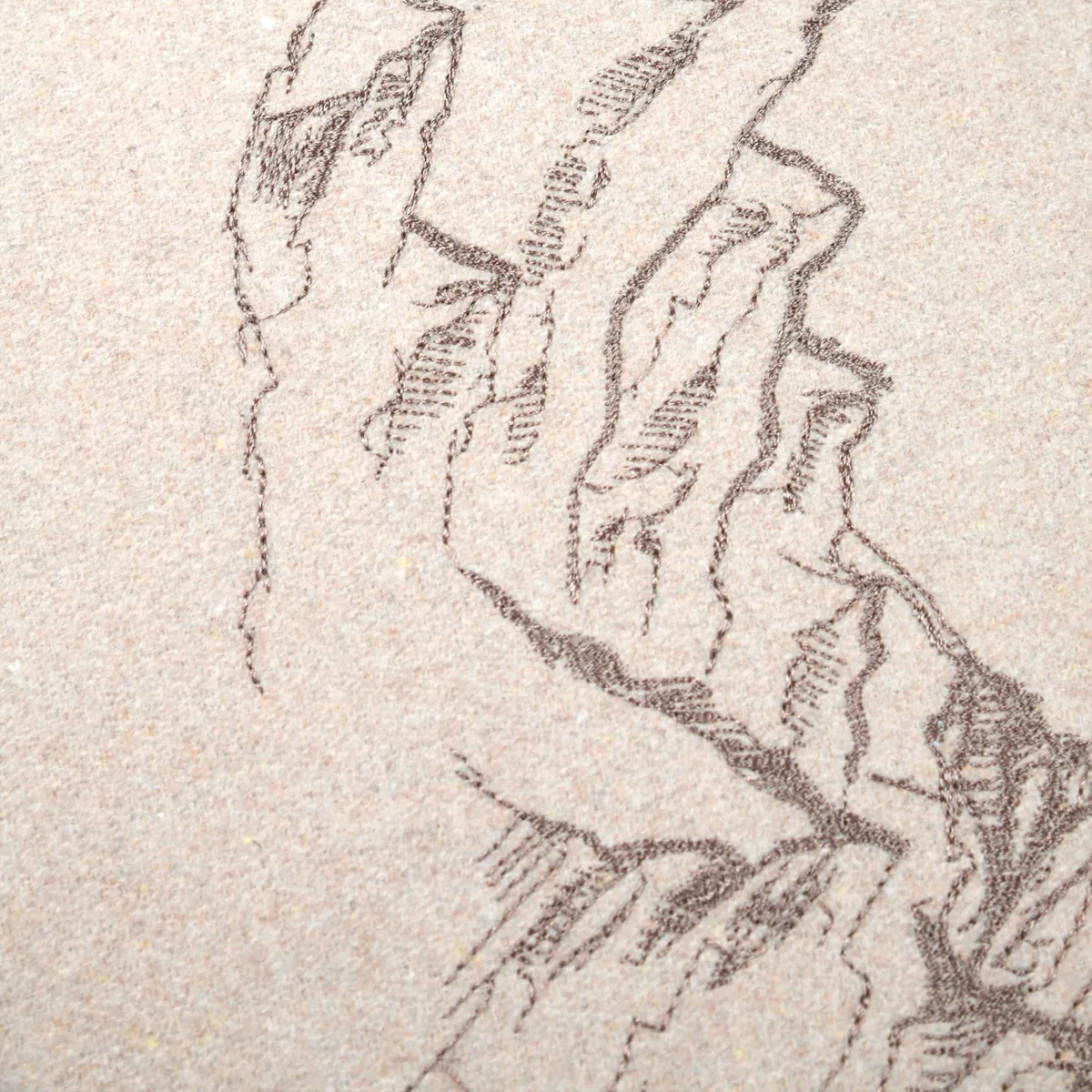 Cuscino rettangolare effetto lana (40 x 60 cm) Charlaix Ecru