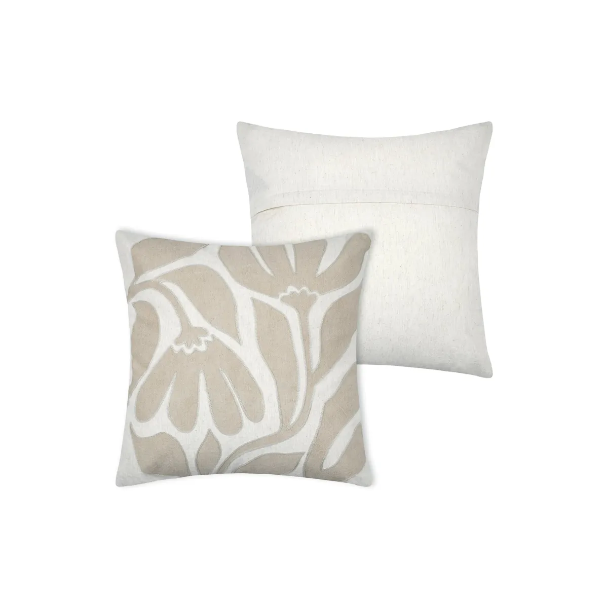 Cuscino quadrato in cotone (45 x 45 cm) Oslo Beige