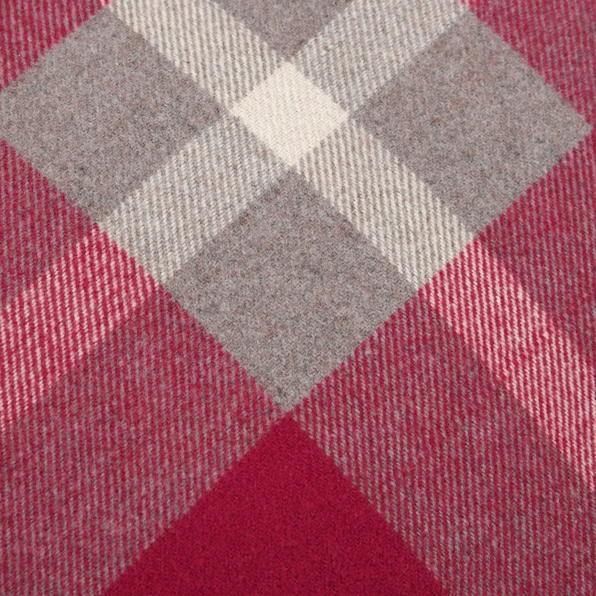Cuscino rettangolare effetto lana (40 x 60 cm) Veran Rosso