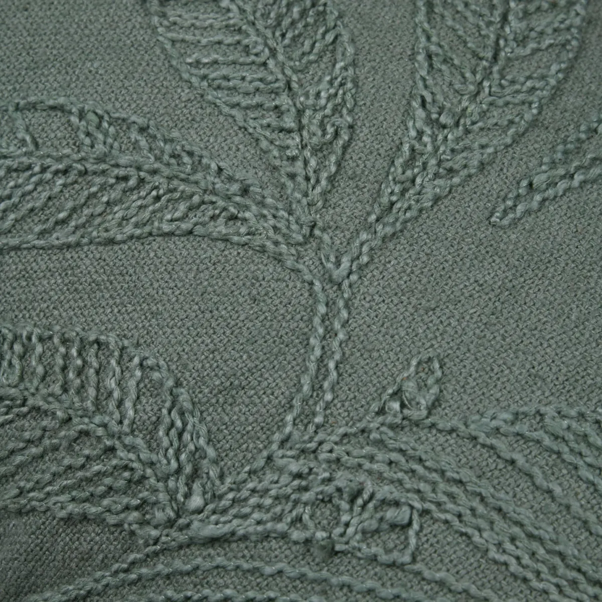 Cuscino rettangolare in cotone (35 x 50 cm) Tenali Verde cachi