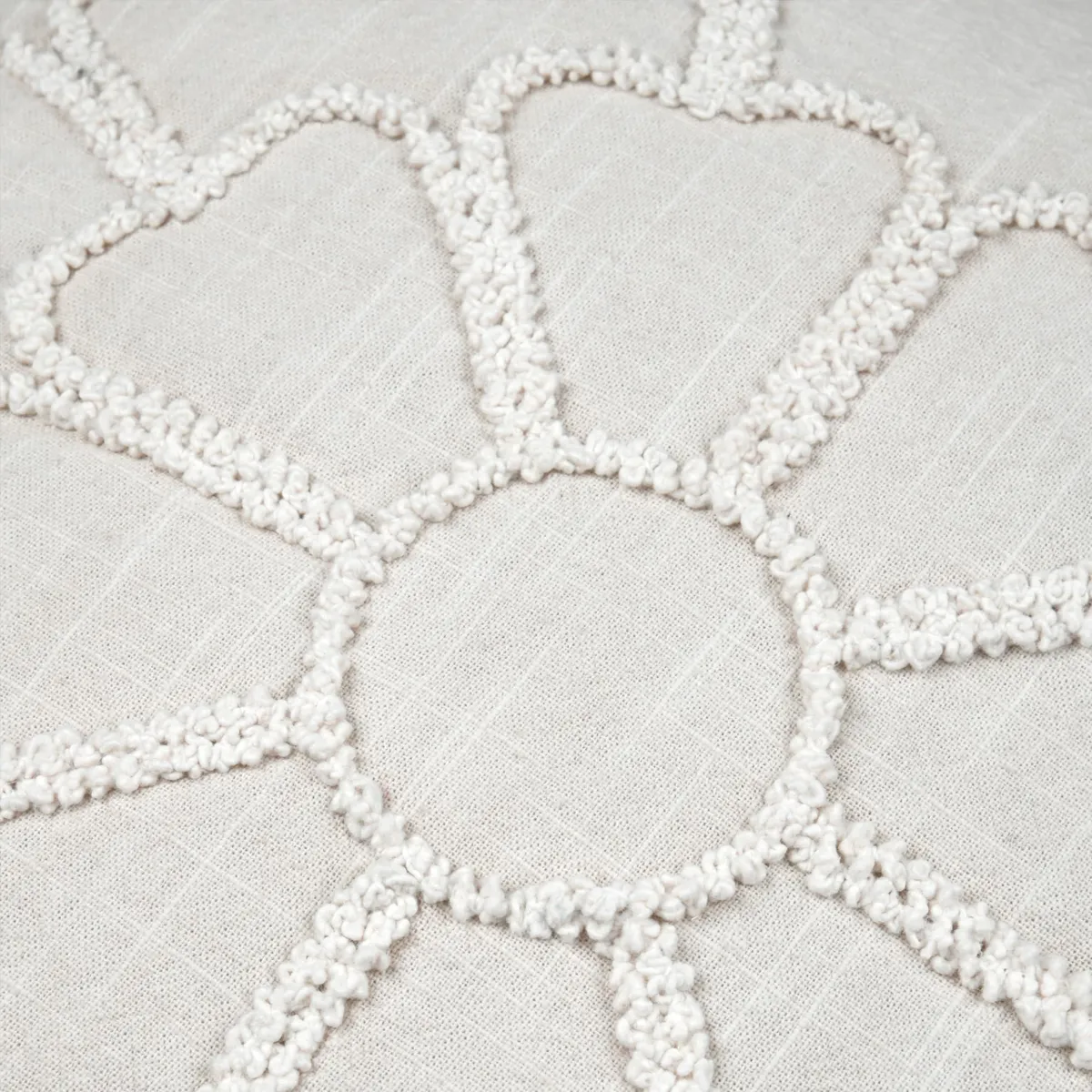 Cuscino quadrato in cotone (50 x 50 cm) Bellissima Ecru