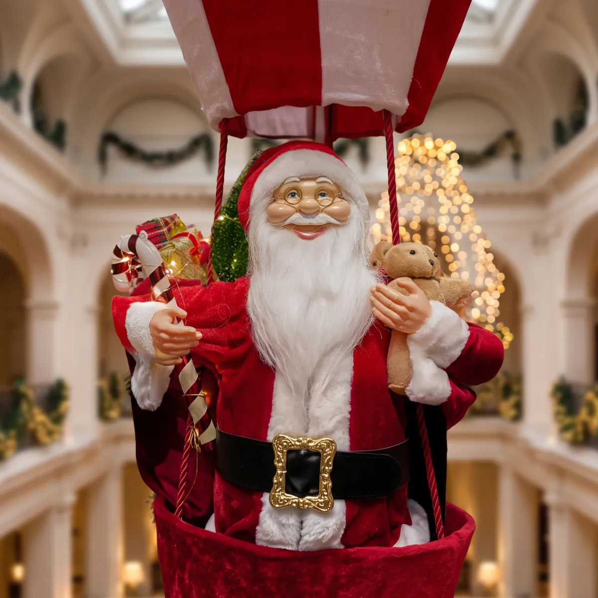 Weihnachtsmann Ballon H150 cm - Weihnachtsdeko