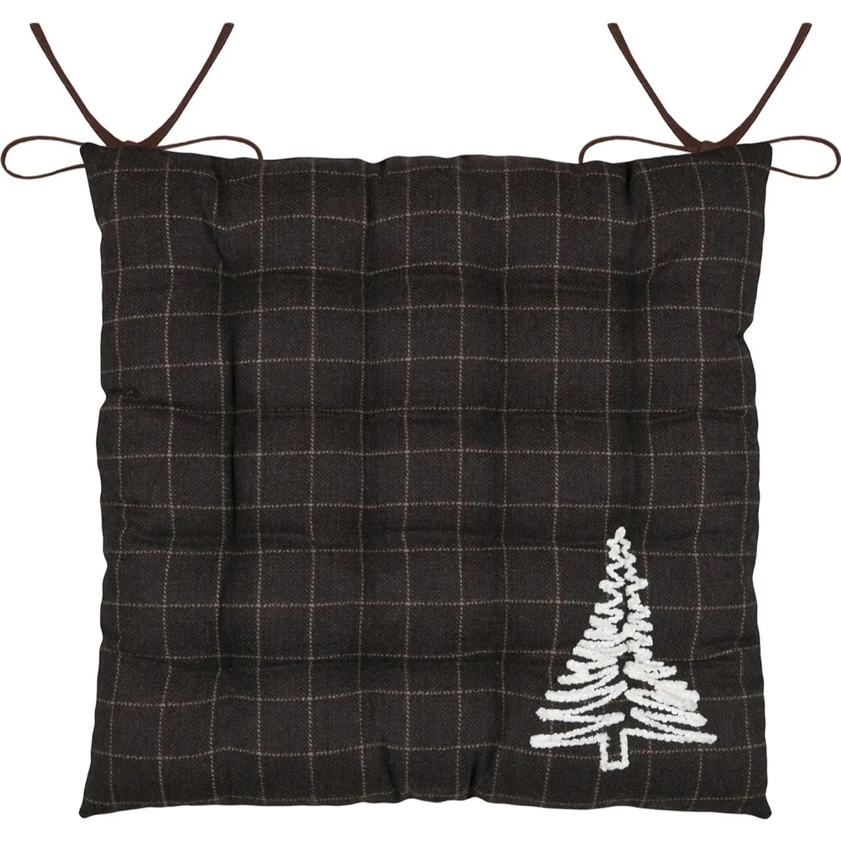 Cuscino quadrato per sedia in cotone (40 x 40 cm) Brame Marrone