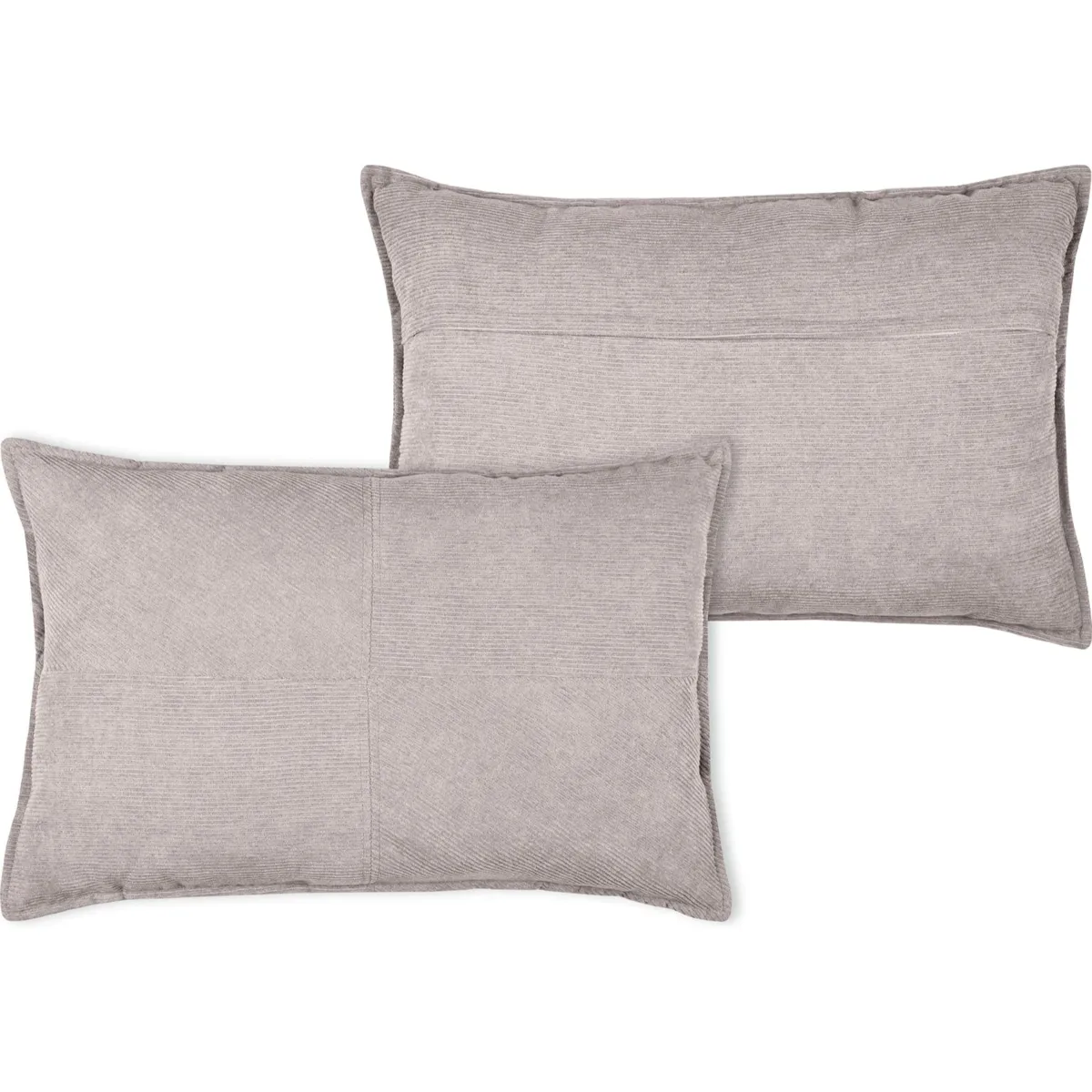 Cuscino rettangolare in velluto a coste (40 x 60 cm) Dandy Grigio