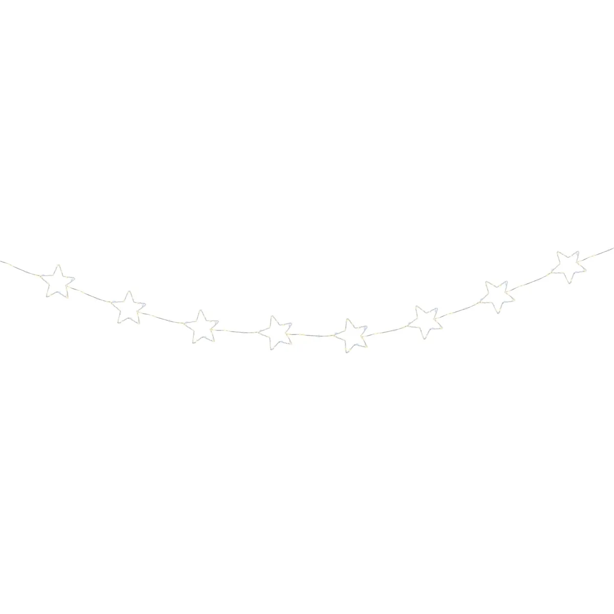 Catena luminosa 150 micro LED (215 cm) Stelle scintillanti Flash Bianco caldo e freddo