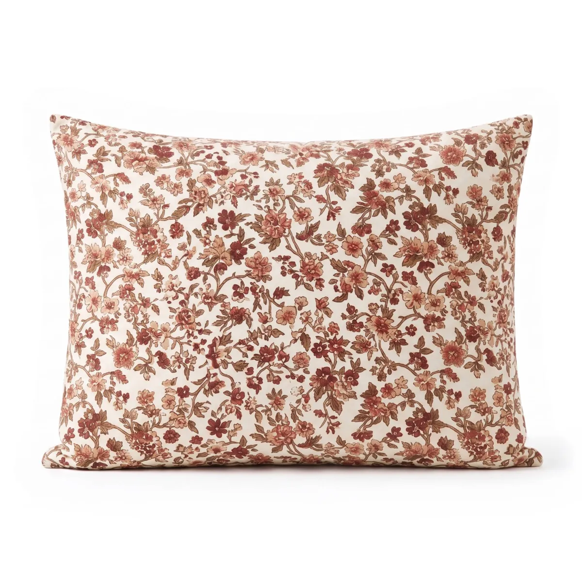 Federa rettangolare in garza di cotone (50 x 70 cm) Gaïa dahlia Camel