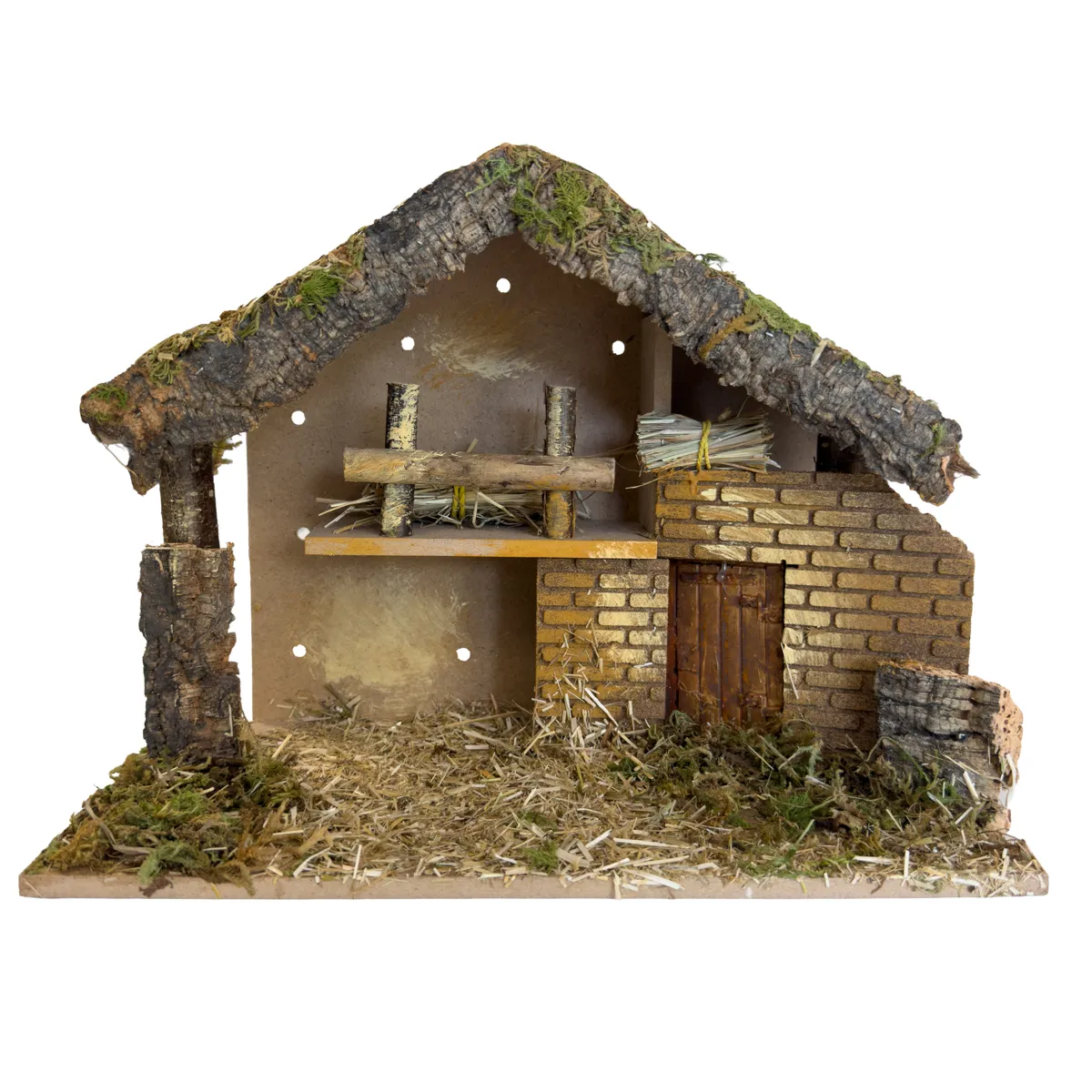 Crèche de Noël vide et lumineuse (H21 cm) Sainte-Céline