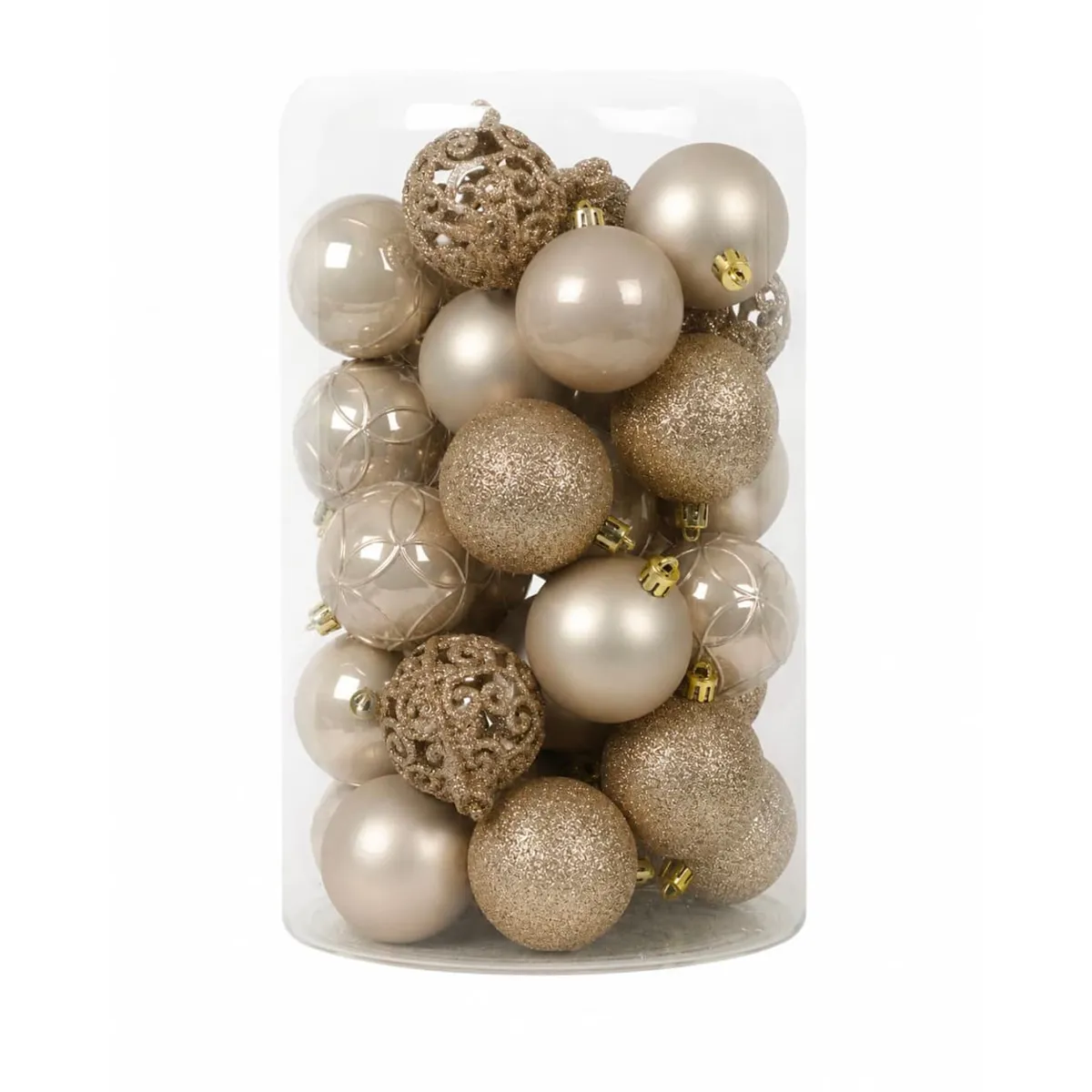 Set di 35 palline di Natale (D60 mm) Aravis mix Perla