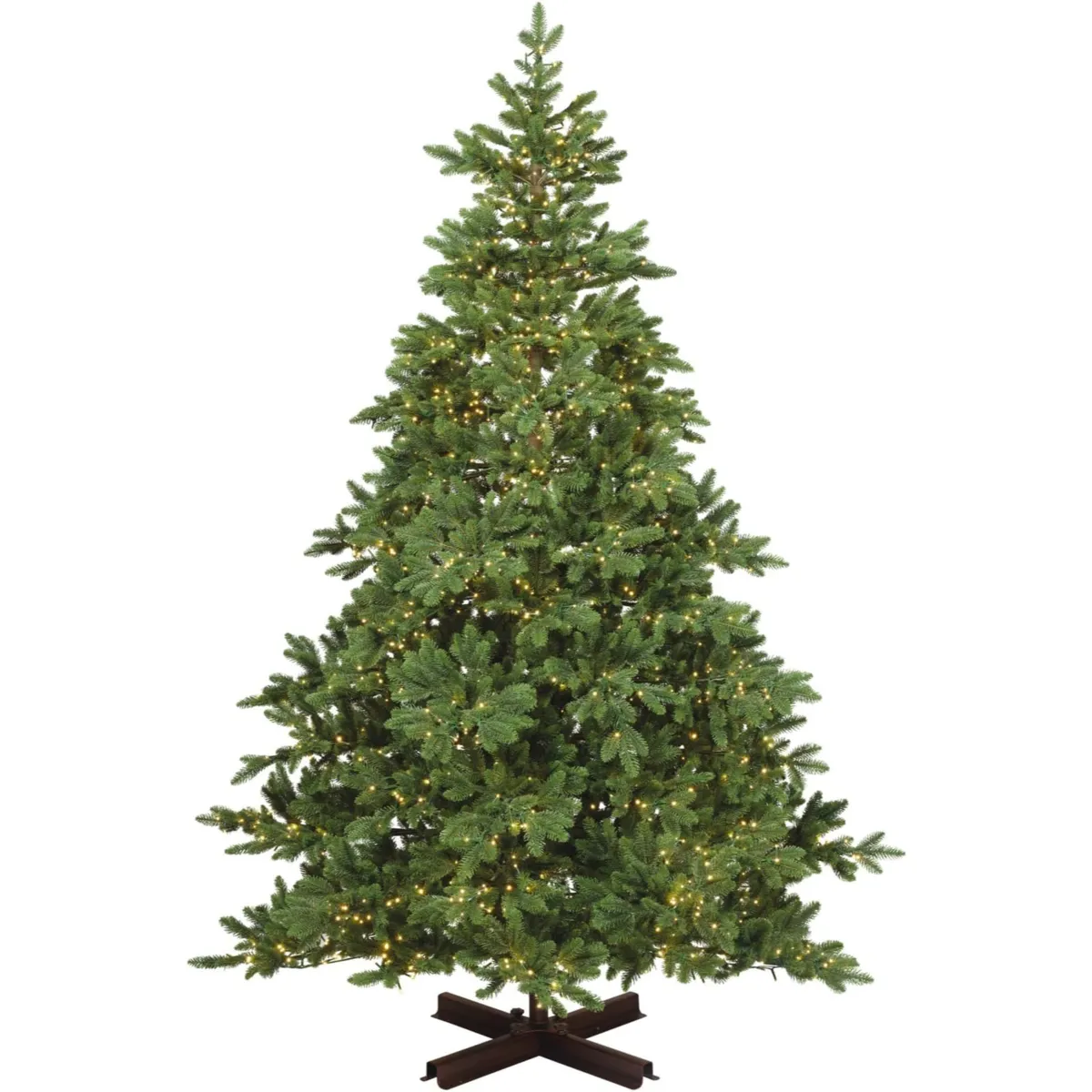 Albero di Natale artificiale luminoso 3800 LED (H240 cm) Everis Verde
