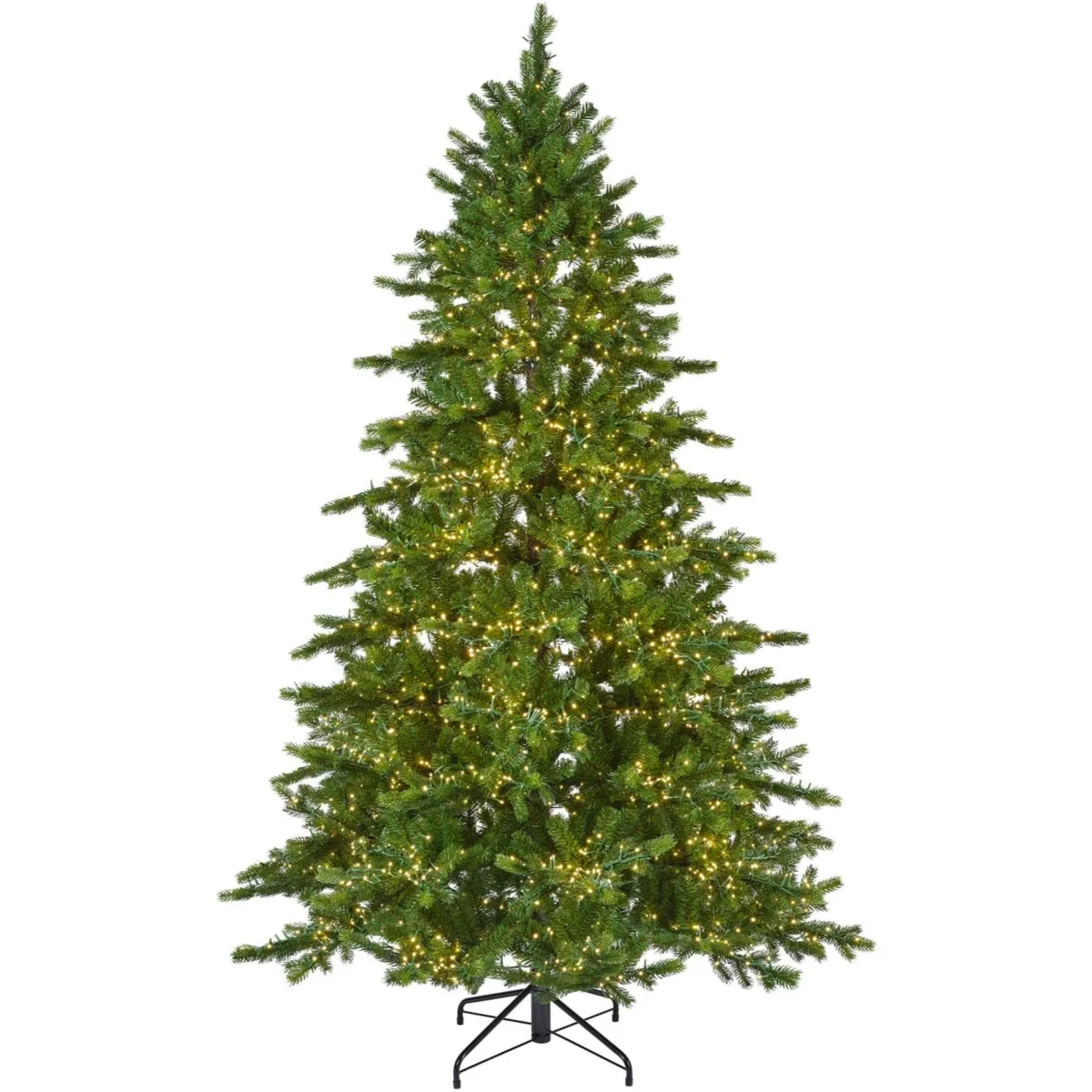Albero di Natale artificiale luminoso 7500 LED (H270 cm) Caucasia Nordmann Verde