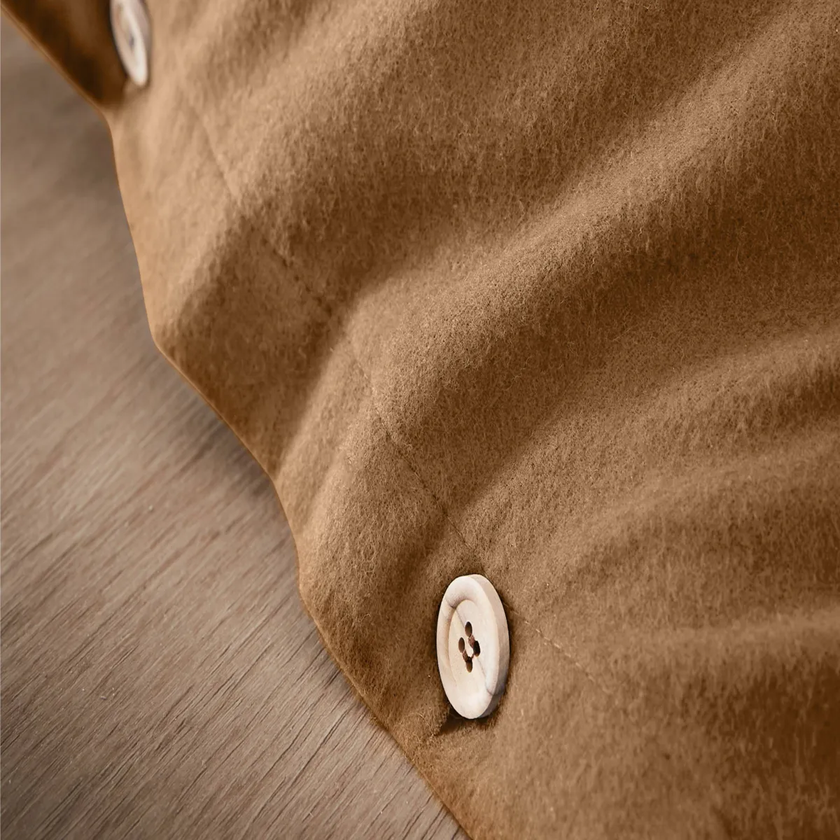 Copripiumino in flanella di cotone (260 x 240 cm) Nina Camel