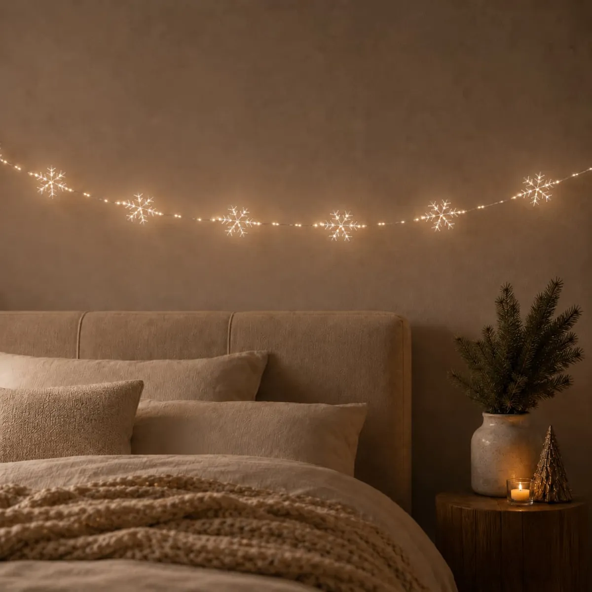 Catena luminosa decorativa 2,25 m 200 LED Polare Bianco caldo e freddo