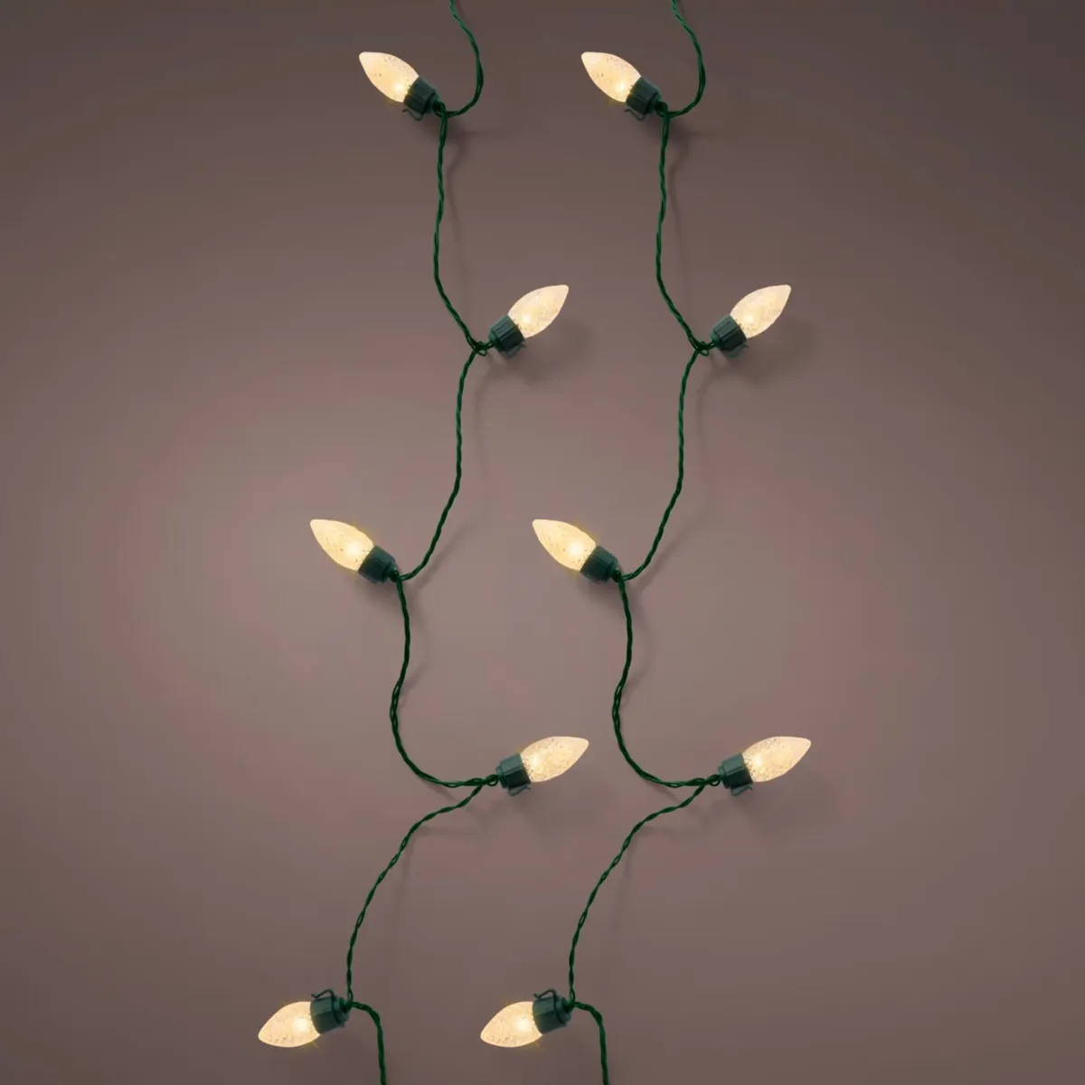 Catena luminosa 19,80 m 100 LED cavo verde Lampadine Vintage Bianco caldo