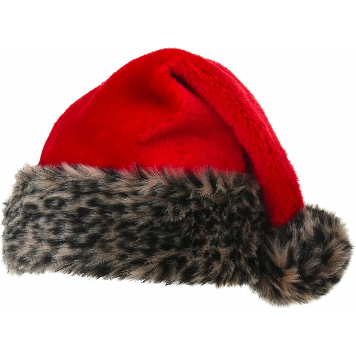 Cappello da Babbo Natale per adulto Prestige Marrone e bianco