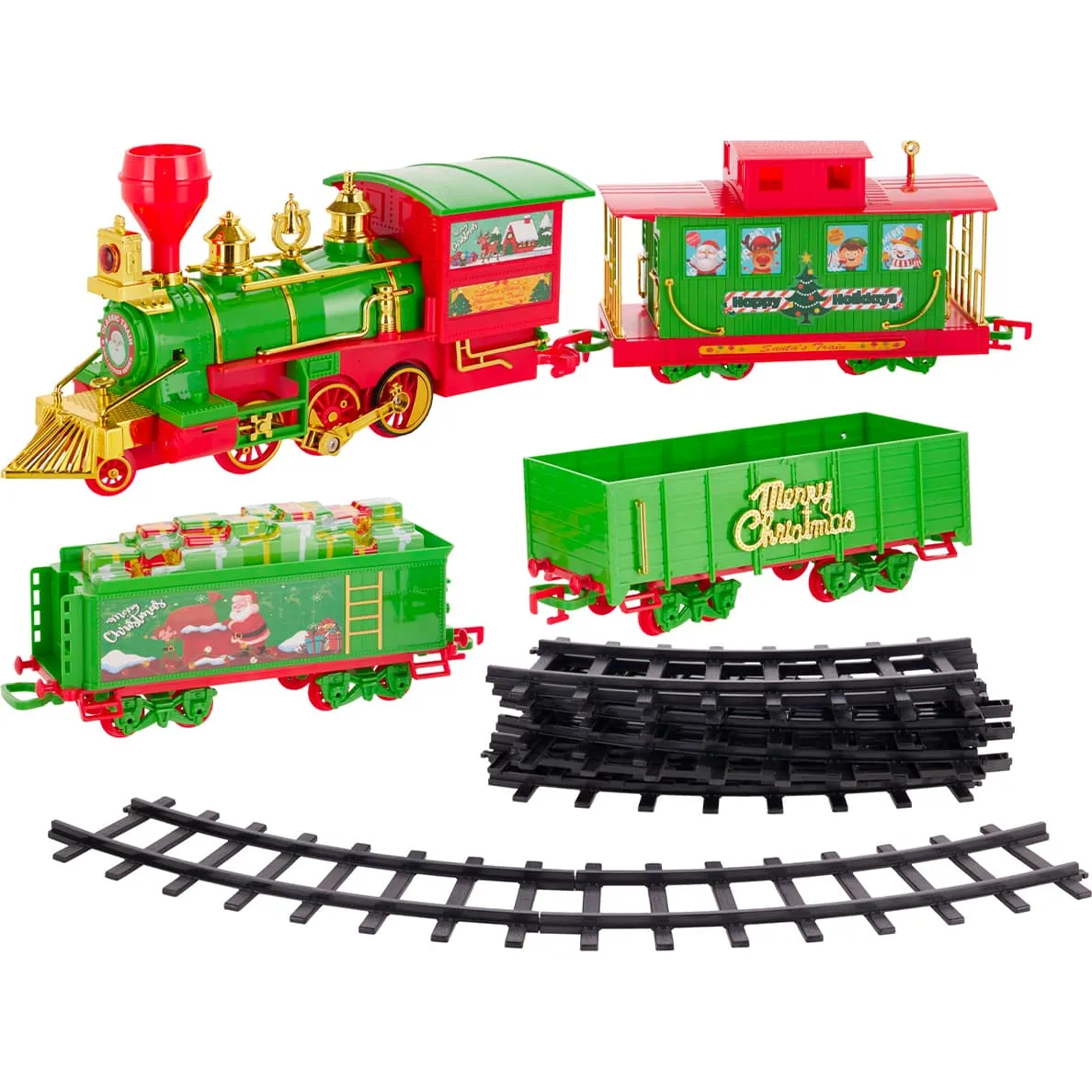 Trenino elettrico luminoso e musicale a pile (24 pezzi) Tchou-Tchou
