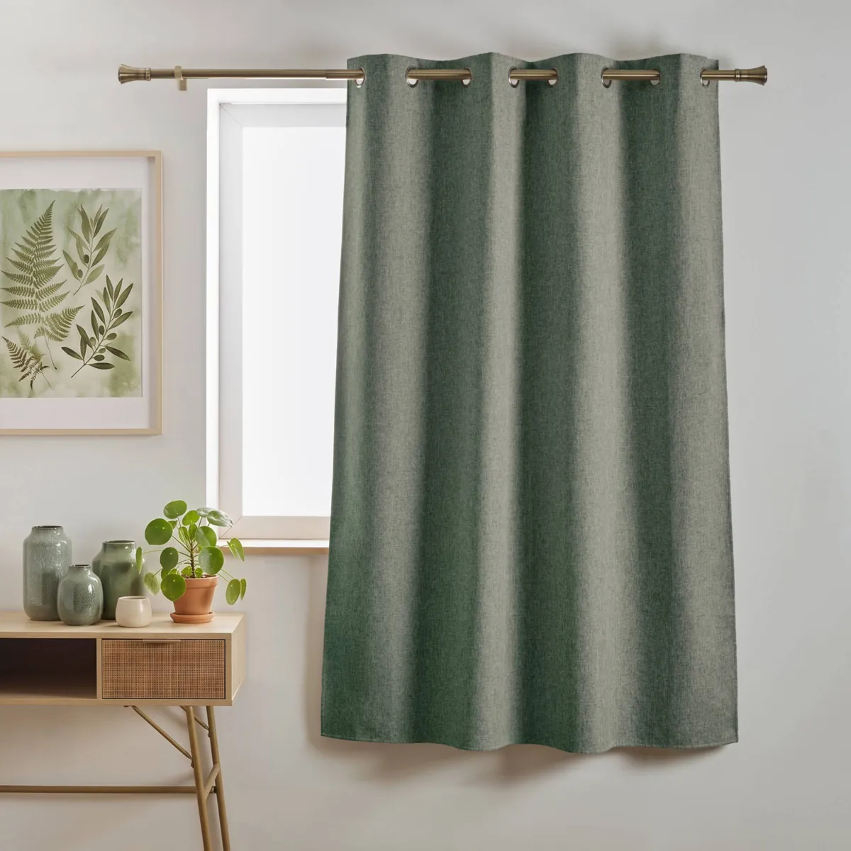 Tenda semi-oscurante Total Blackout (140 x 180 cm) Ombra Verde eucalipto