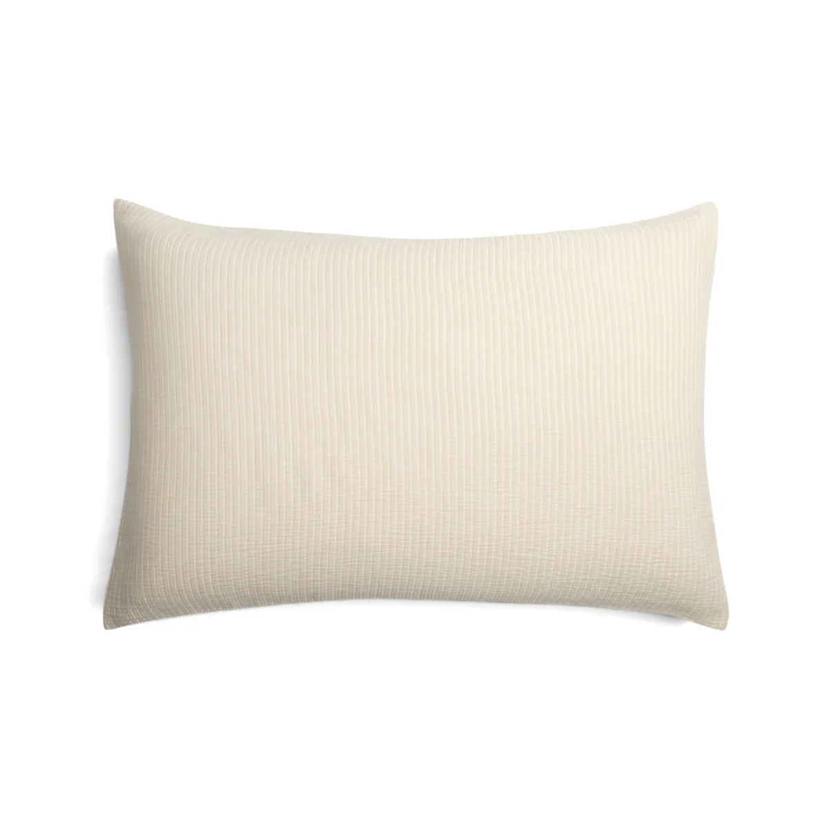 Federa rettangolare in garza di cotone trapuntata (50 x 70 cm) Oria Beige