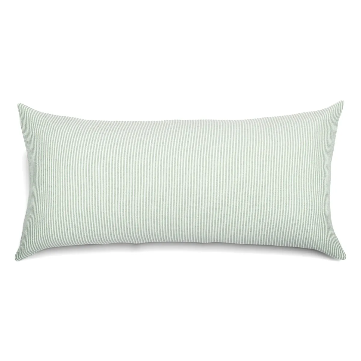 Cuscino rettangolare in garza di cotone trapuntata (55 x 110 cm) Oria Verde rosmarino