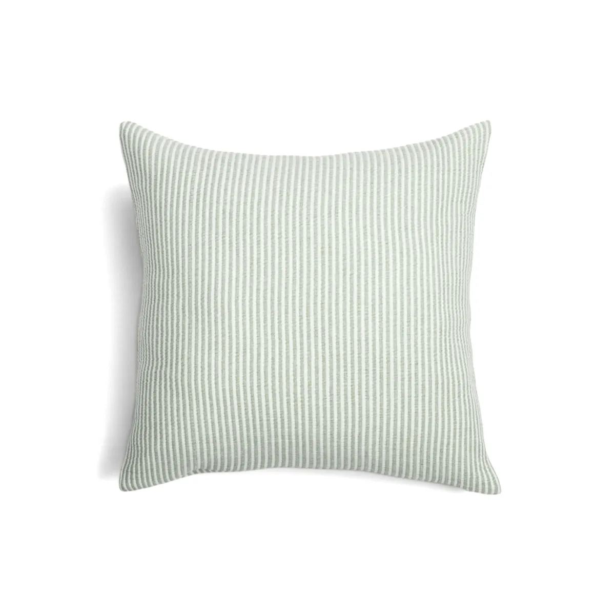 Cuscino quadrato in garza di cotone trapuntata (50 x 50 cm) Oria Verde rosmarino
