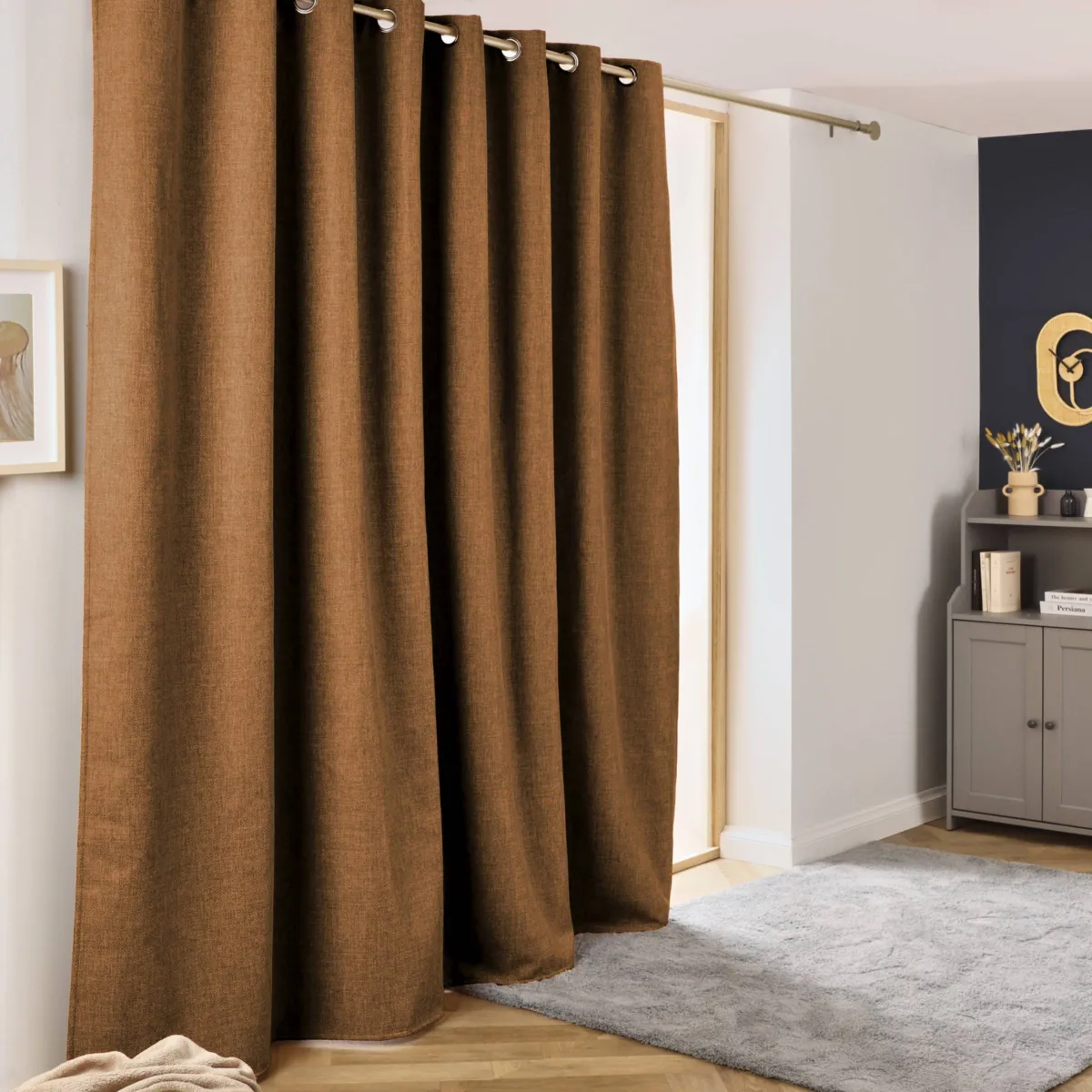 Rideau obscurcissant thermique (280 x 240 cm) Alba Camel