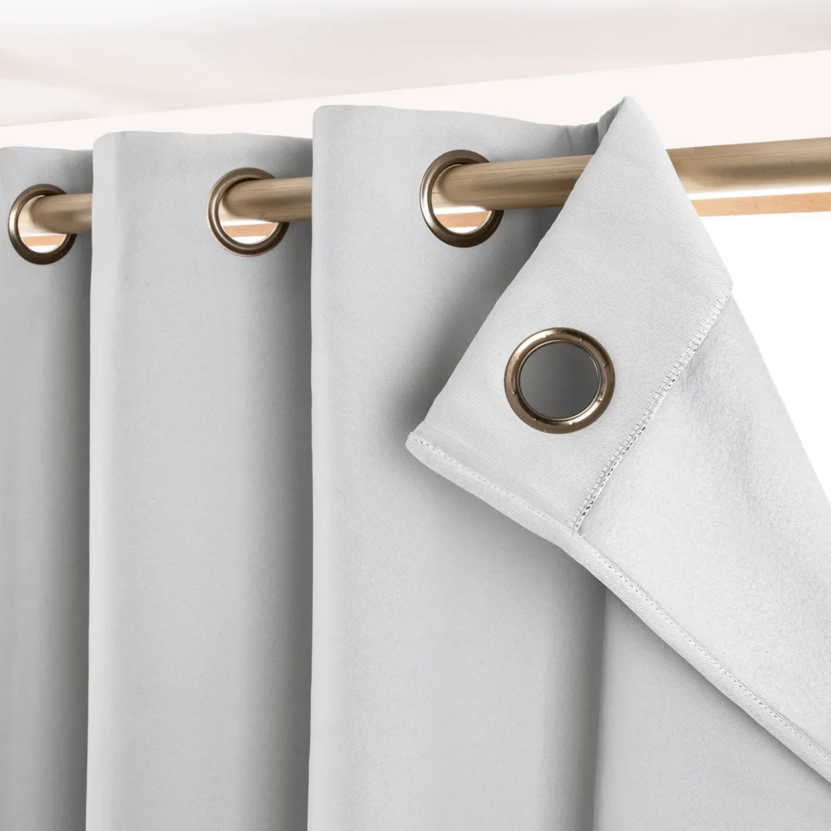 Tenda semi-oscurante termica (140 x 280 cm) Nocta Grigio chiaro