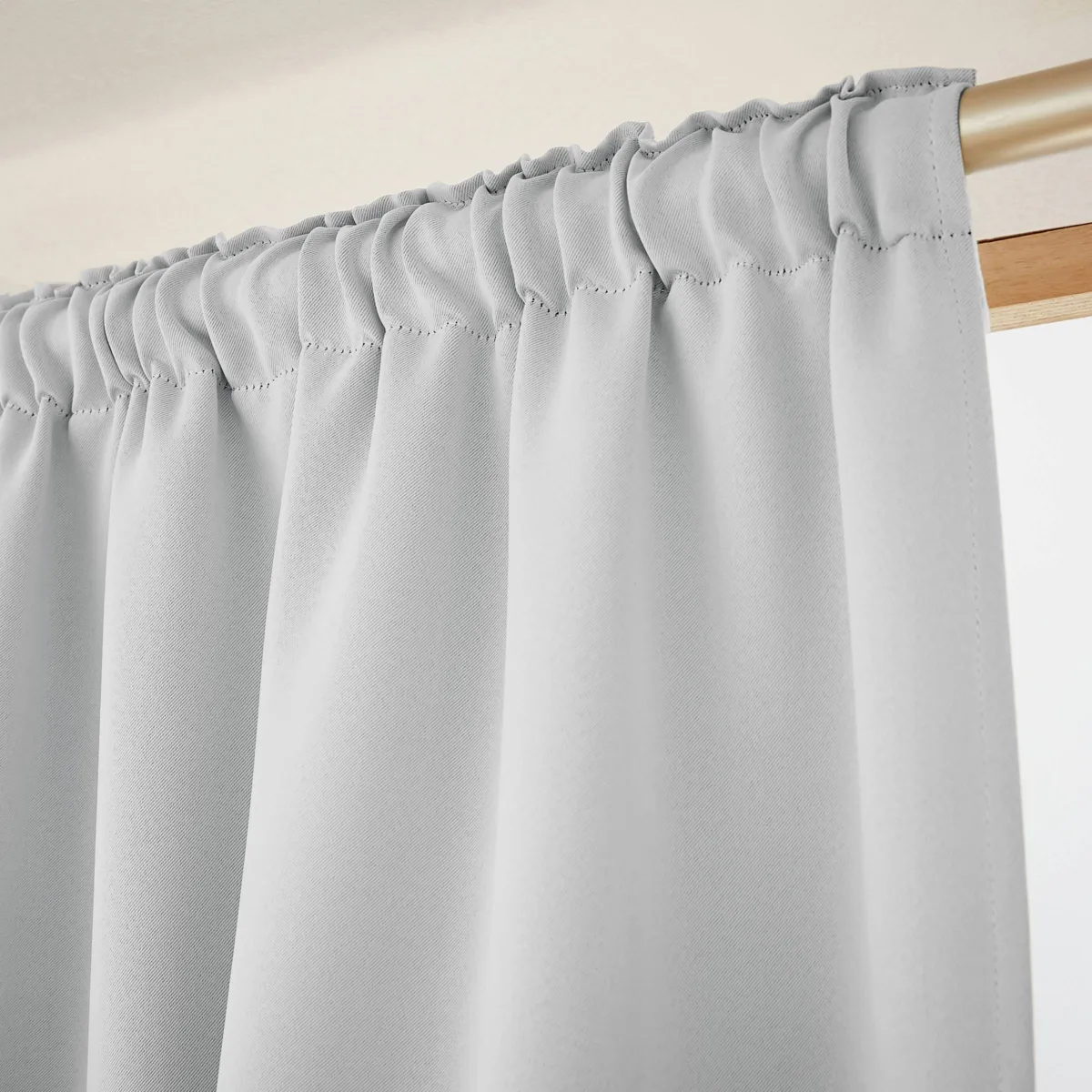 Tenda semi-oscurante termica passanti nascosti (140 x 240 cm) Nocta Grigio chiaro