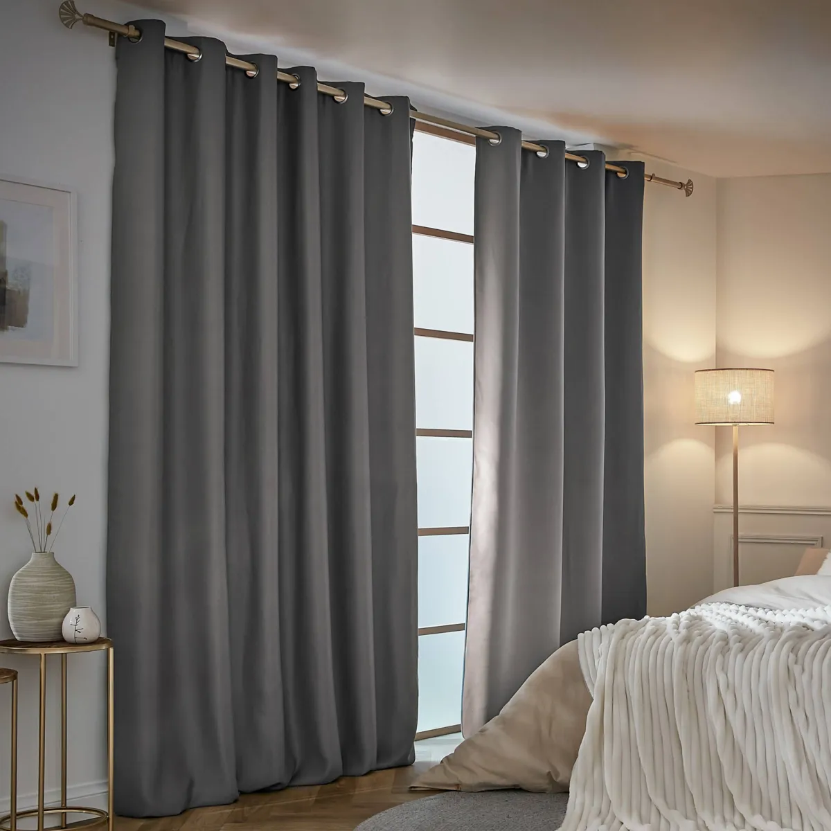 Tenda semi-oscurante termica (180 x 260 cm) Nocta Grigio antracite