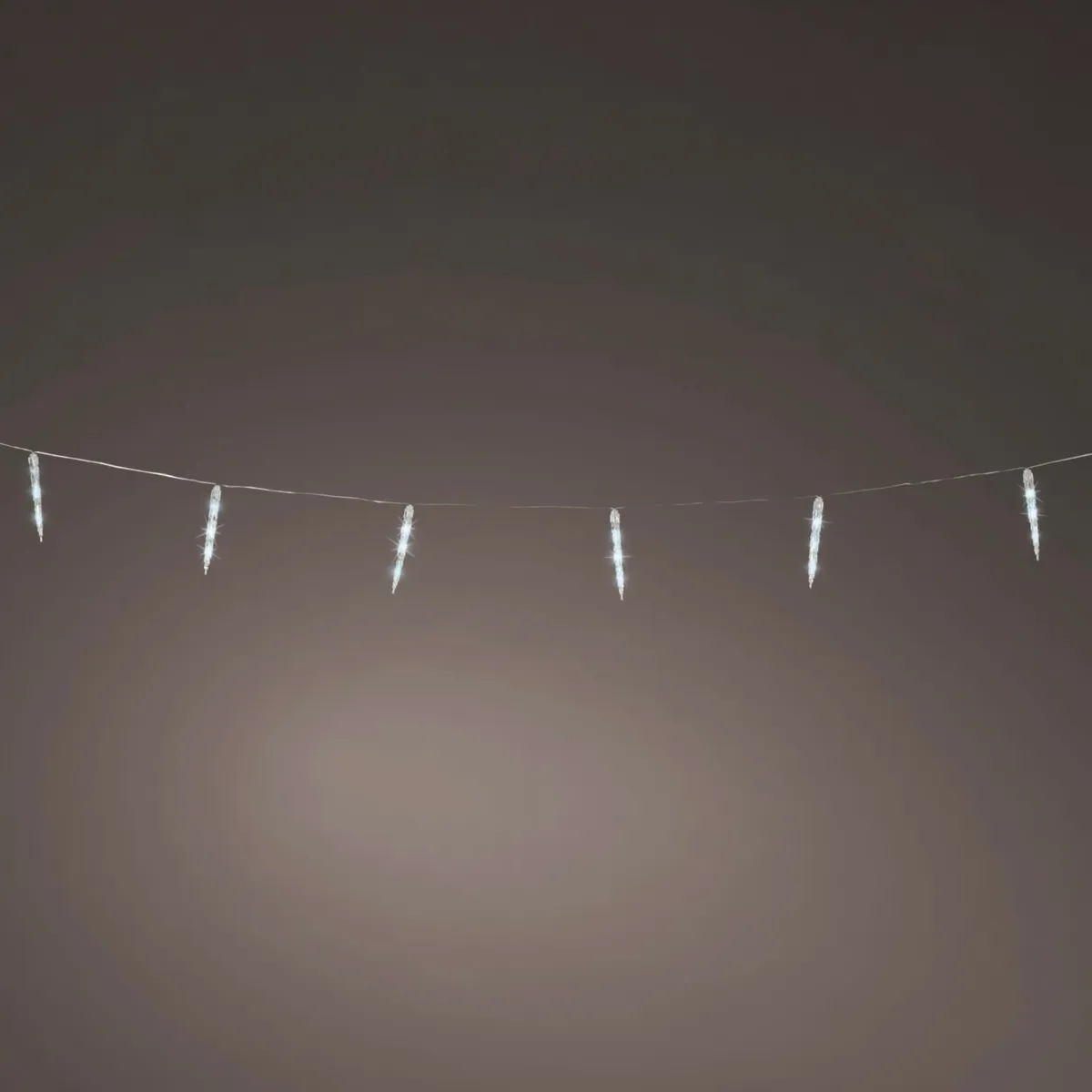 Stalattite luminosa collegabile 2,80 m 8 LED cavo trasparente Ghiaccioli Pro-lights Bianco freddo