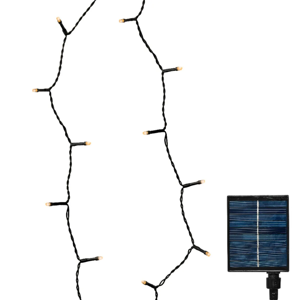 Ghirlanda di luci Solare ricaricabile 27 m Bianco caldo 360 LED