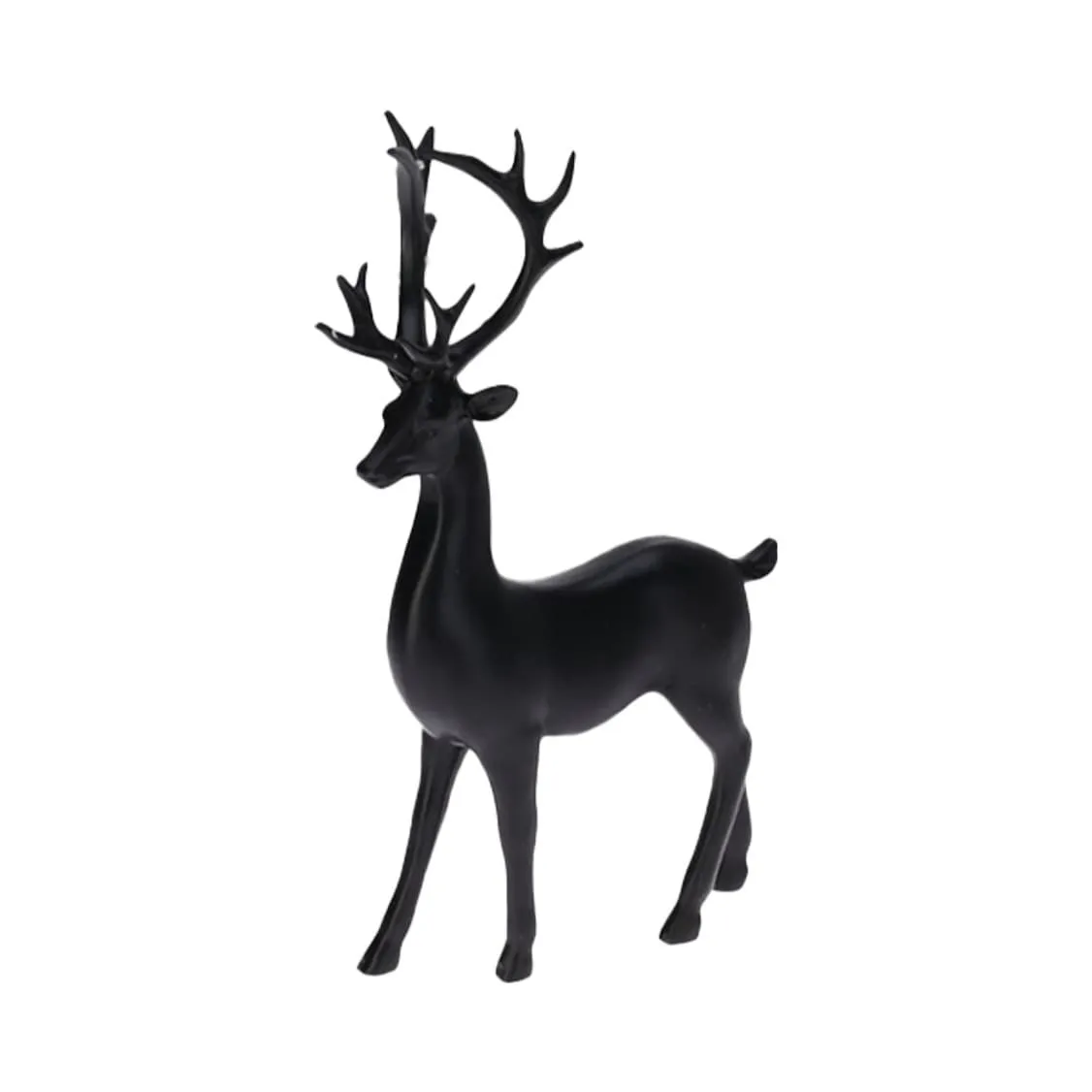 Decorazione Renna natalizia in piedi (H29 cm) Sagoma Nordica Nero
