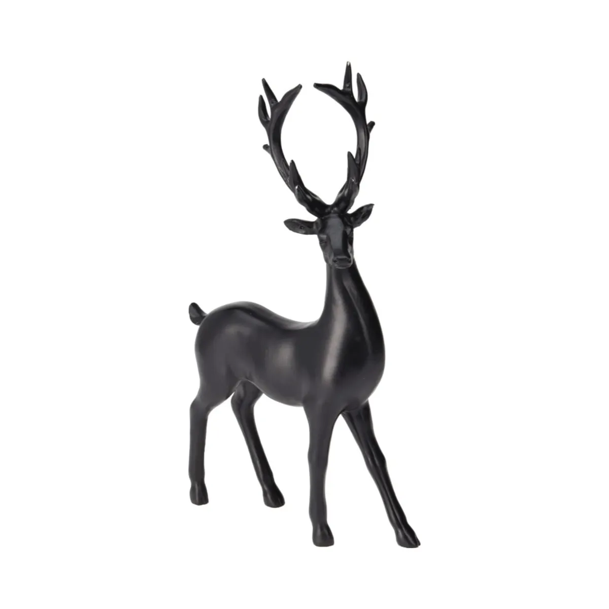 Decorazione Renna natalizia in piedi (H29 cm) Re Scandinavo Nero