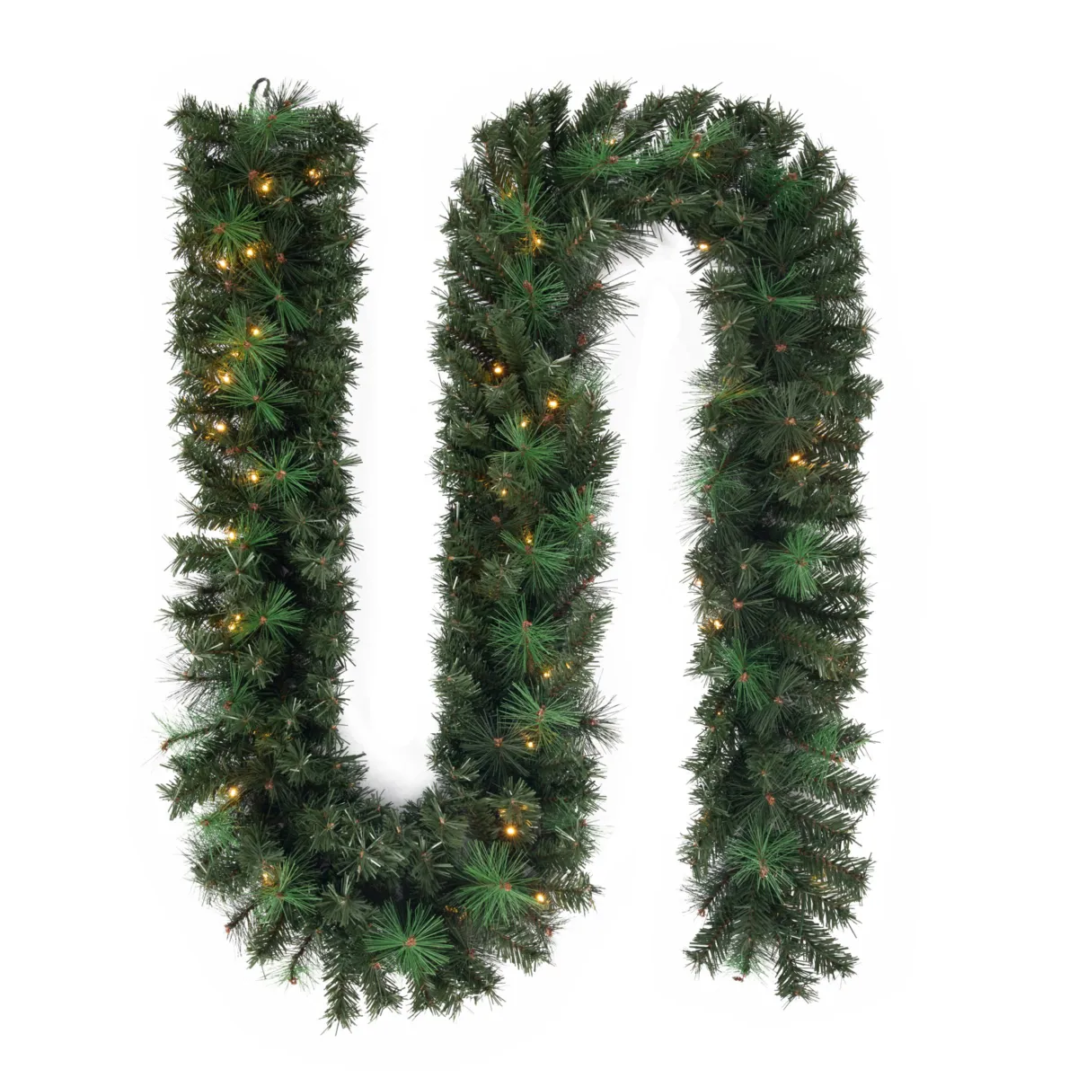 Guirnalda de árbol luminosa Edmonton Verde y blanco cálido (180 cm - D25)