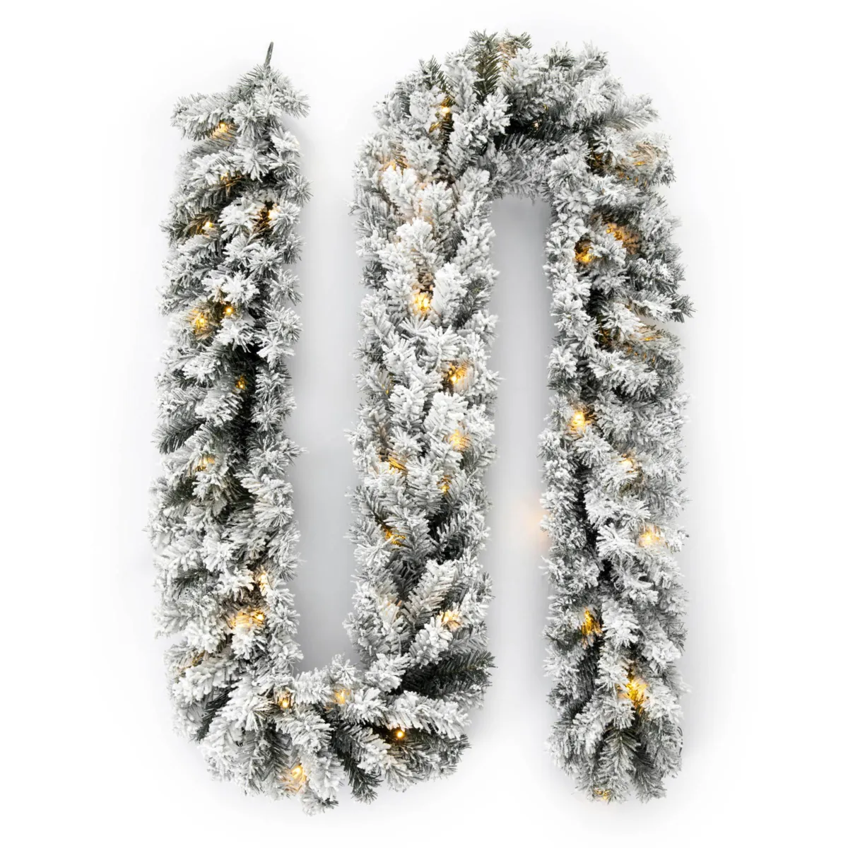 Guirnalda de ramas artificiales con luces Royal Blanco cálido