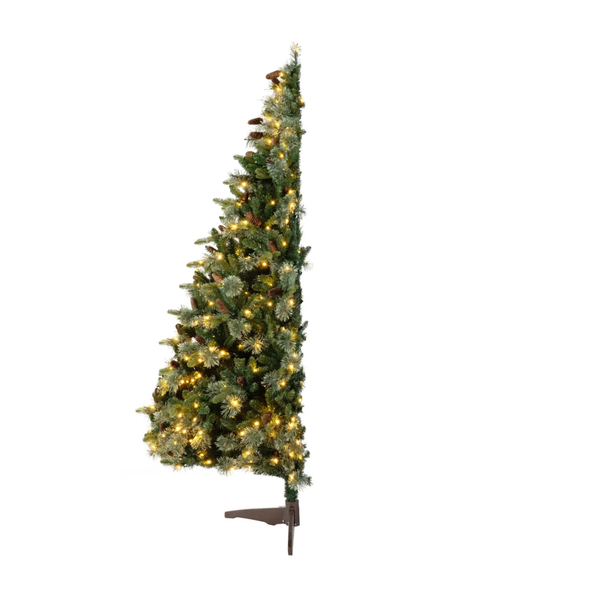Albero di Natale artificiale luminoso 290 LED (H210 cm) Washington Verde e bianco caldo