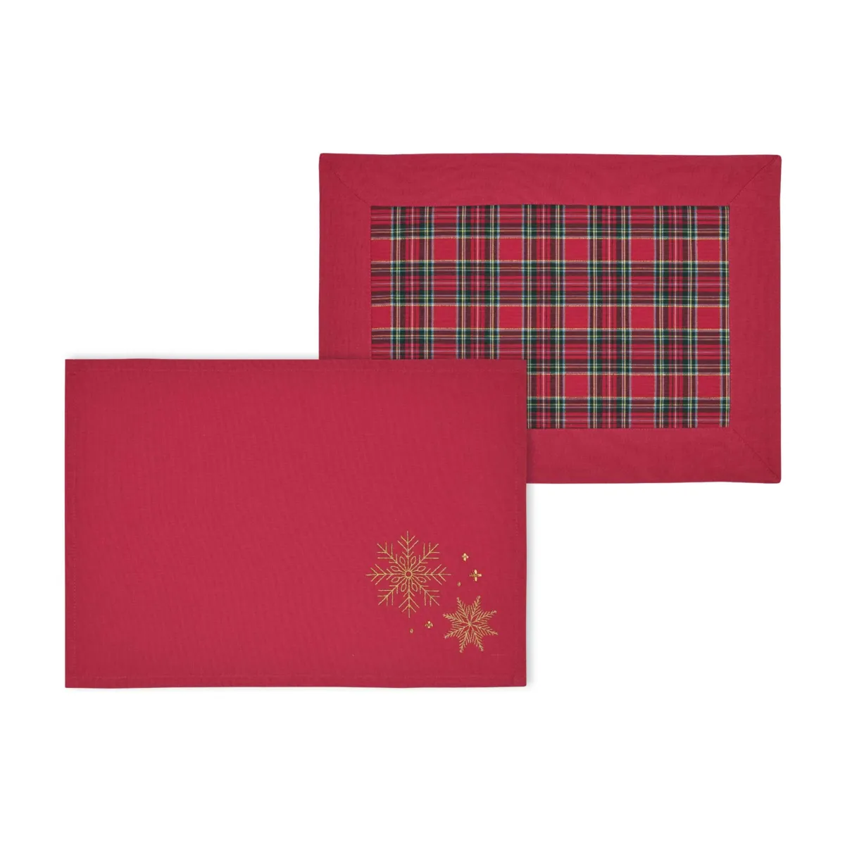 Set da 2 runner da tavolo natalizi in cotone (30 x 45 cm) Clark Multicolore